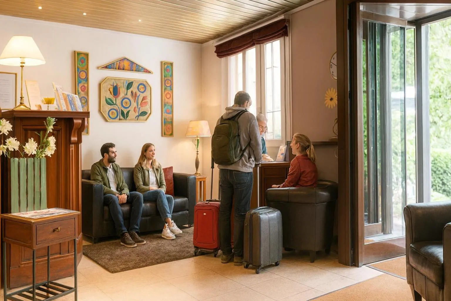 Living room in Hôtel du Parc Montsouris