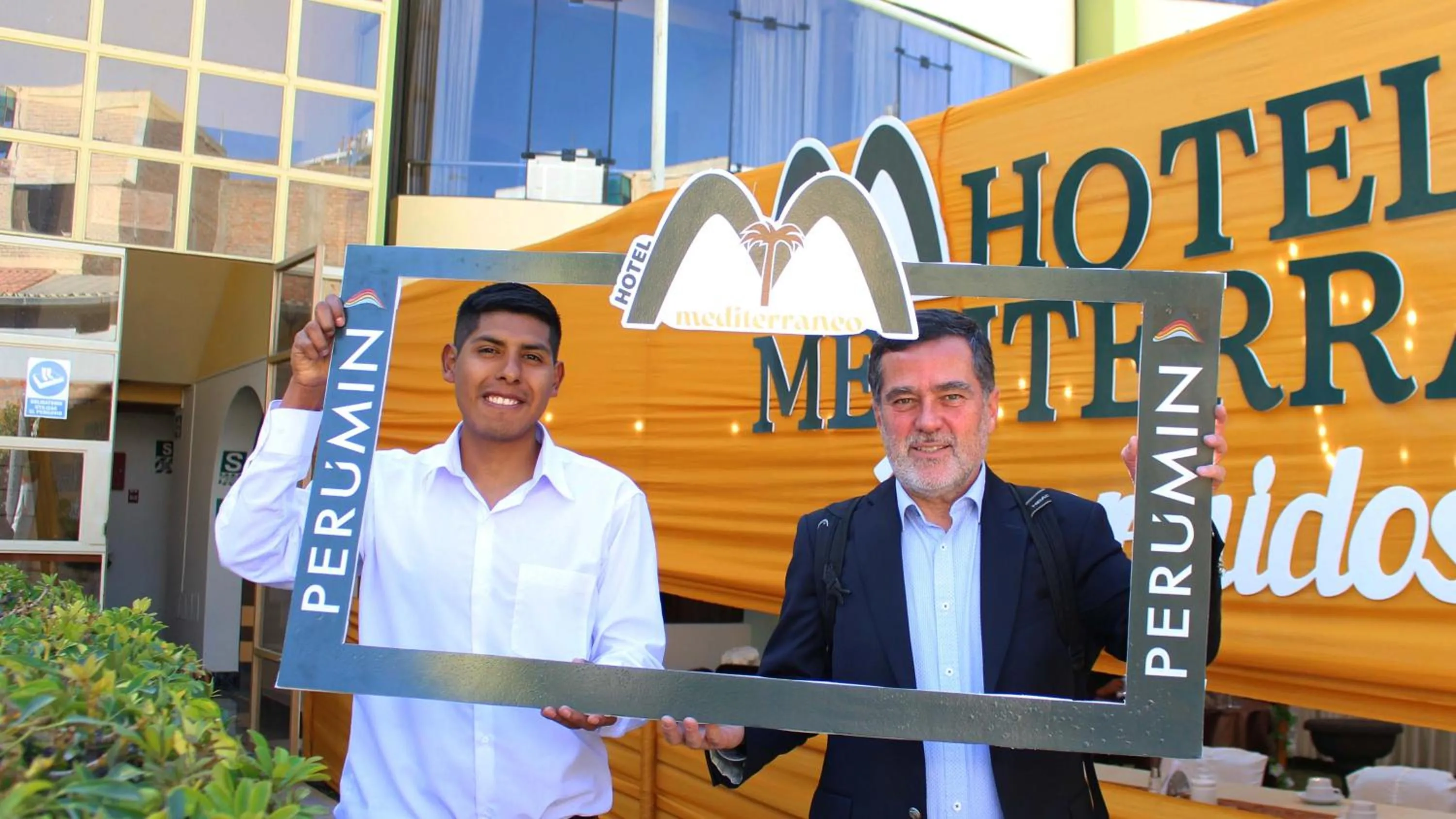 Property building in Hotel Mediterraneo Arequipa