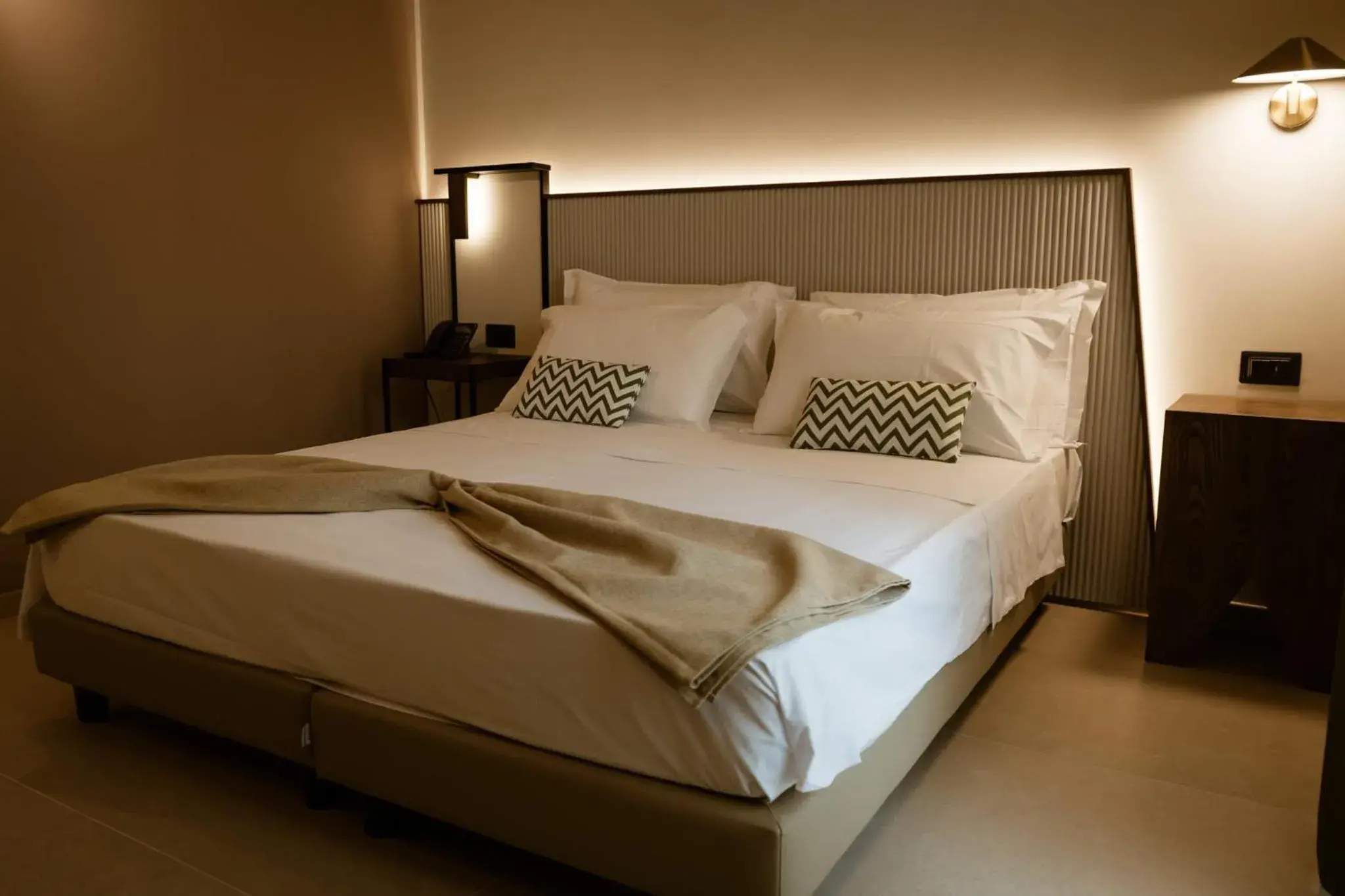 Bed in ananea Tropea Yachting Resort Bed in ananea Tropea Yachting Resort