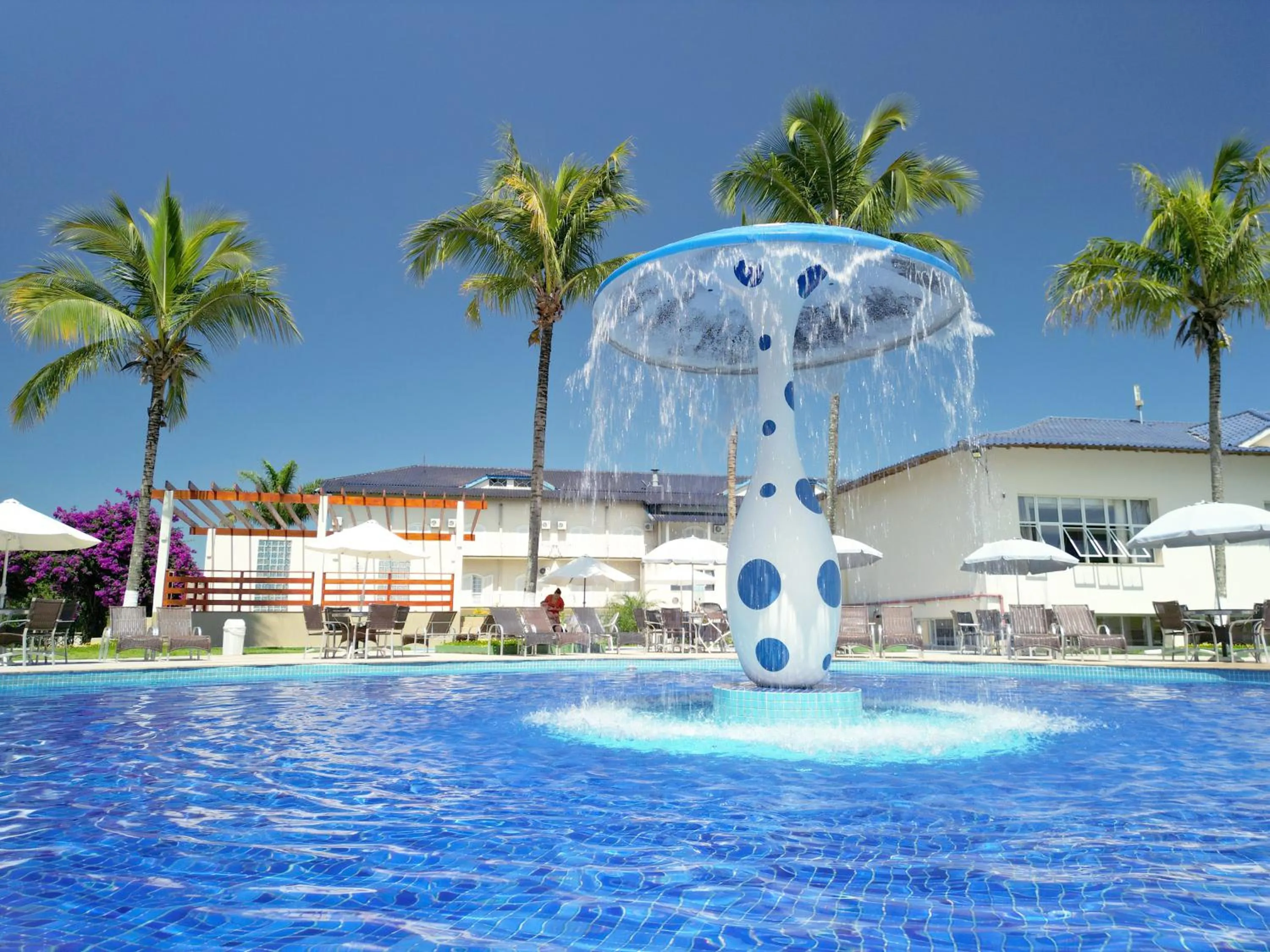 Swimming pool in Colonial Plaza Hotel Pindamonhangaba
