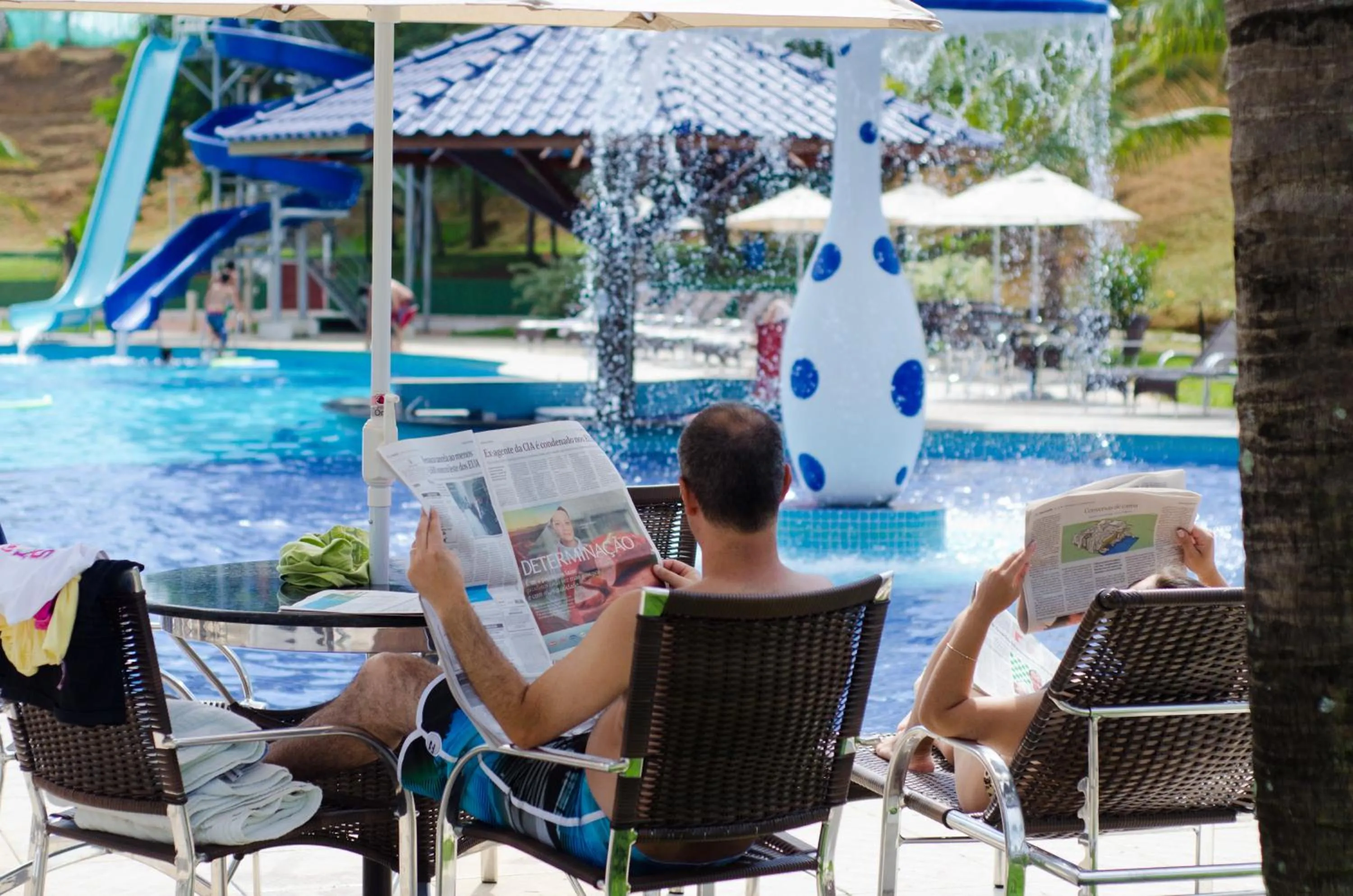 Pool view in Colonial Plaza Hotel Pindamonhangaba