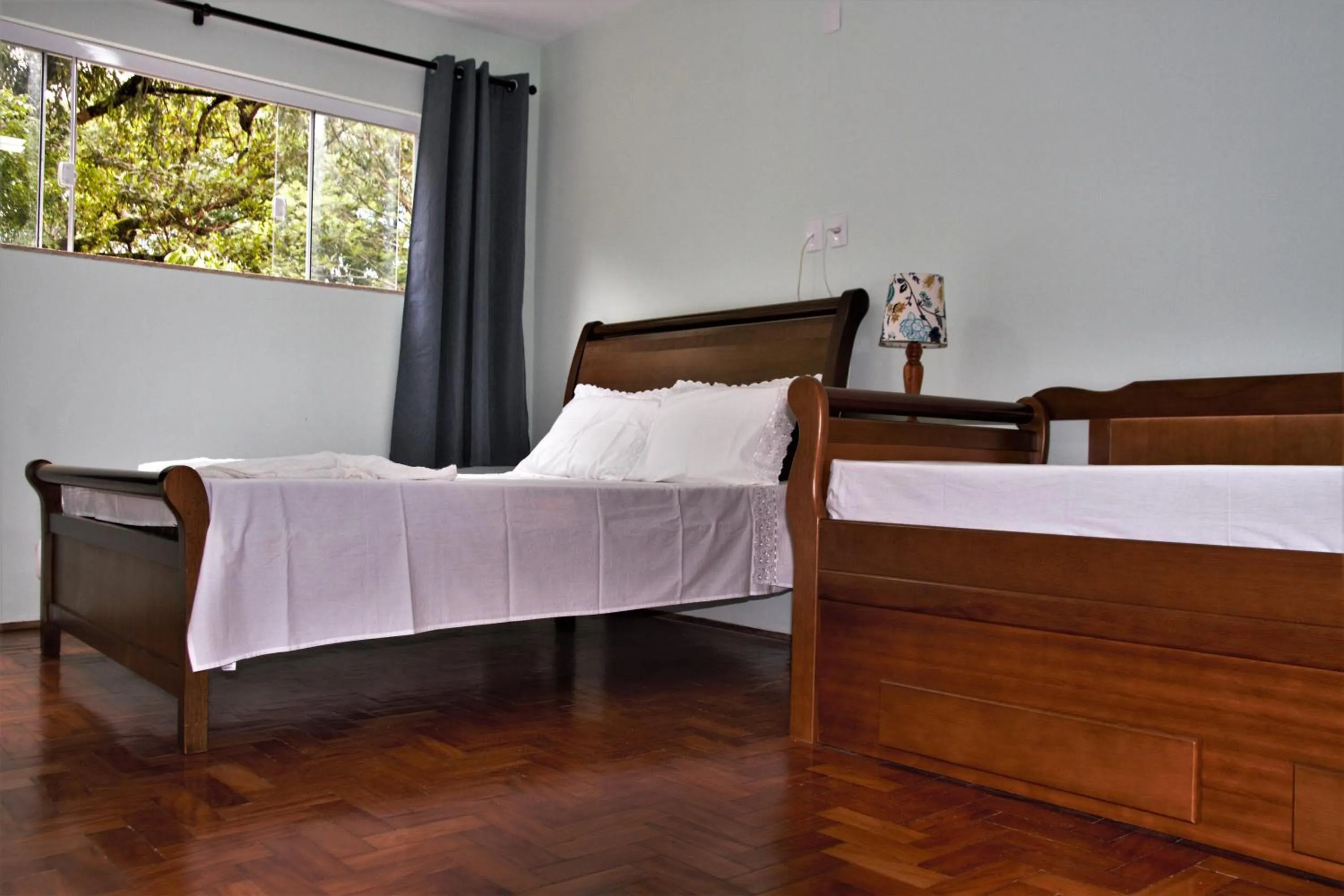 Bed in Chalé Bosque Do Barreiro