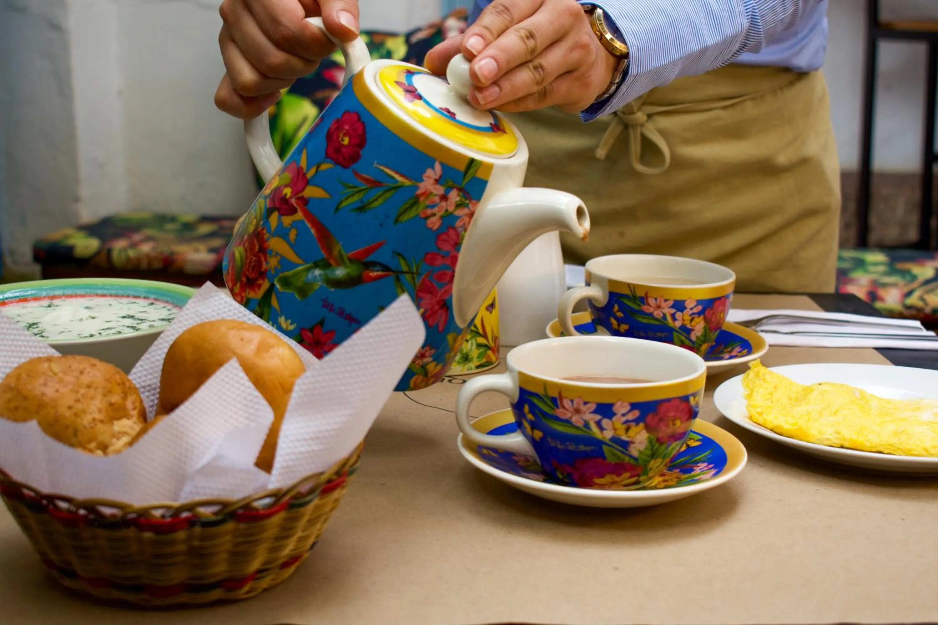 Breakfast in Hotel Casa Boutique Villa de Leyva