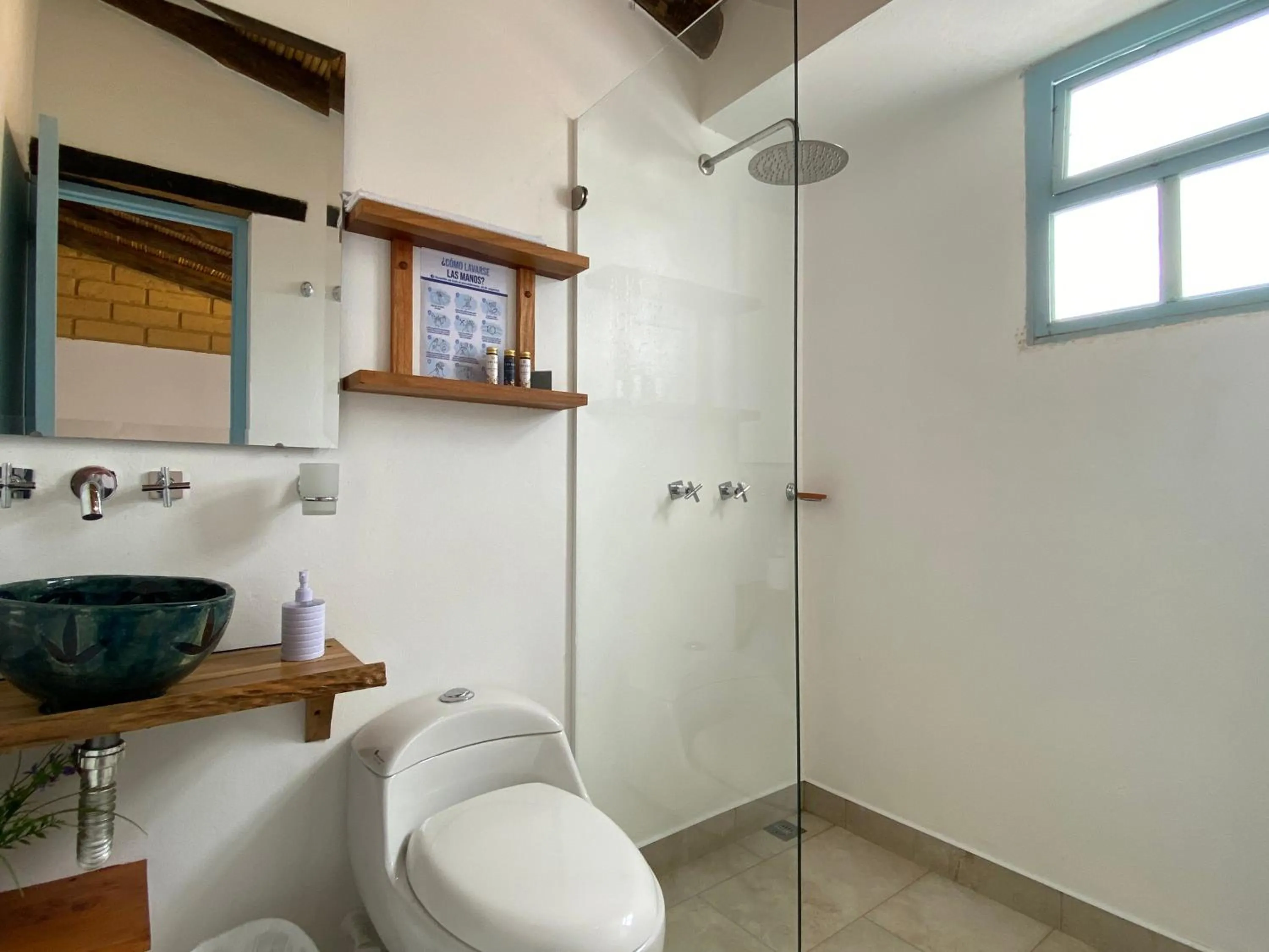 Shower in Hotel Casa Boutique Villa de Leyva