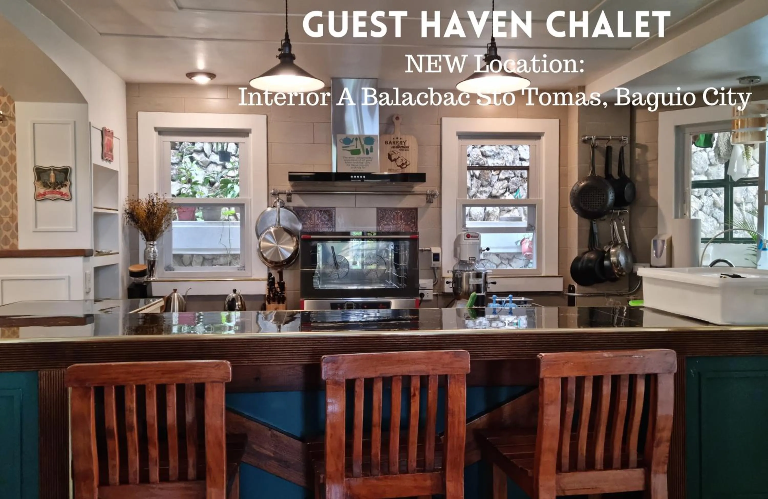 kitchen in Guest Haven Chalet Baguio Bed and Breakfast