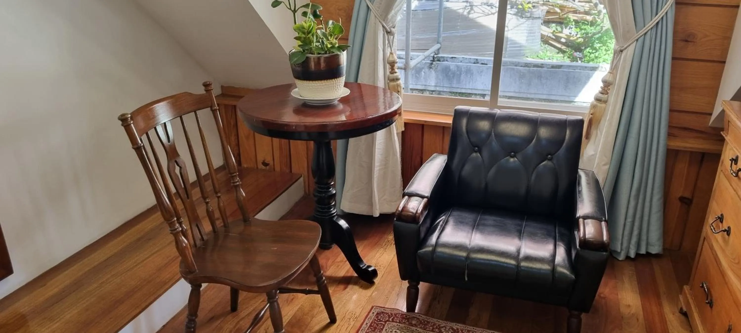 Seating area in Guest Haven Chalet Baguio Bed and Breakfast