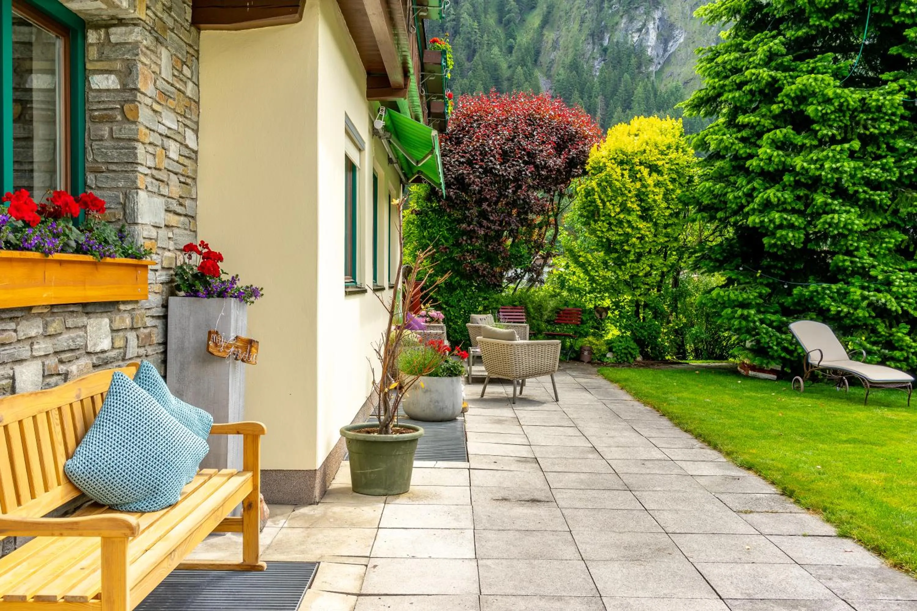 Patio in Gästehaus Hornegger