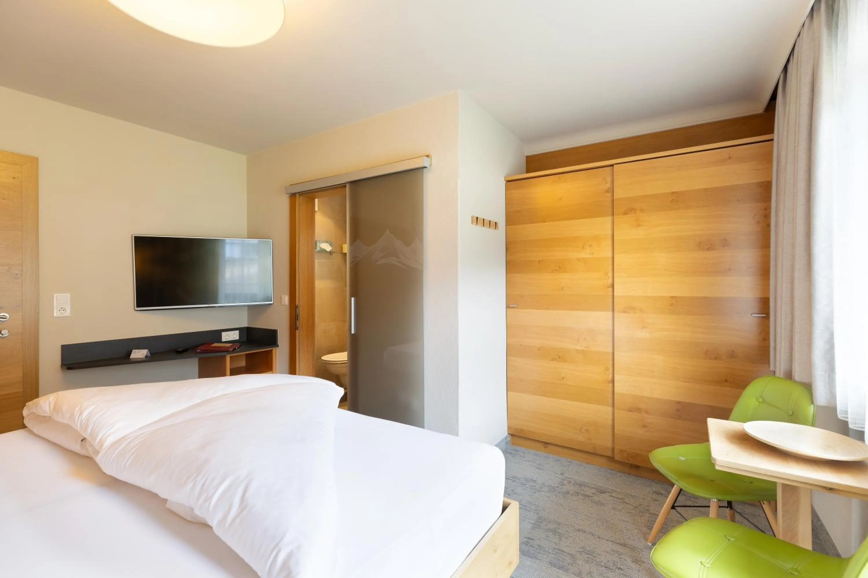 View (from property/room), Bed in Gästehaus Hornegger