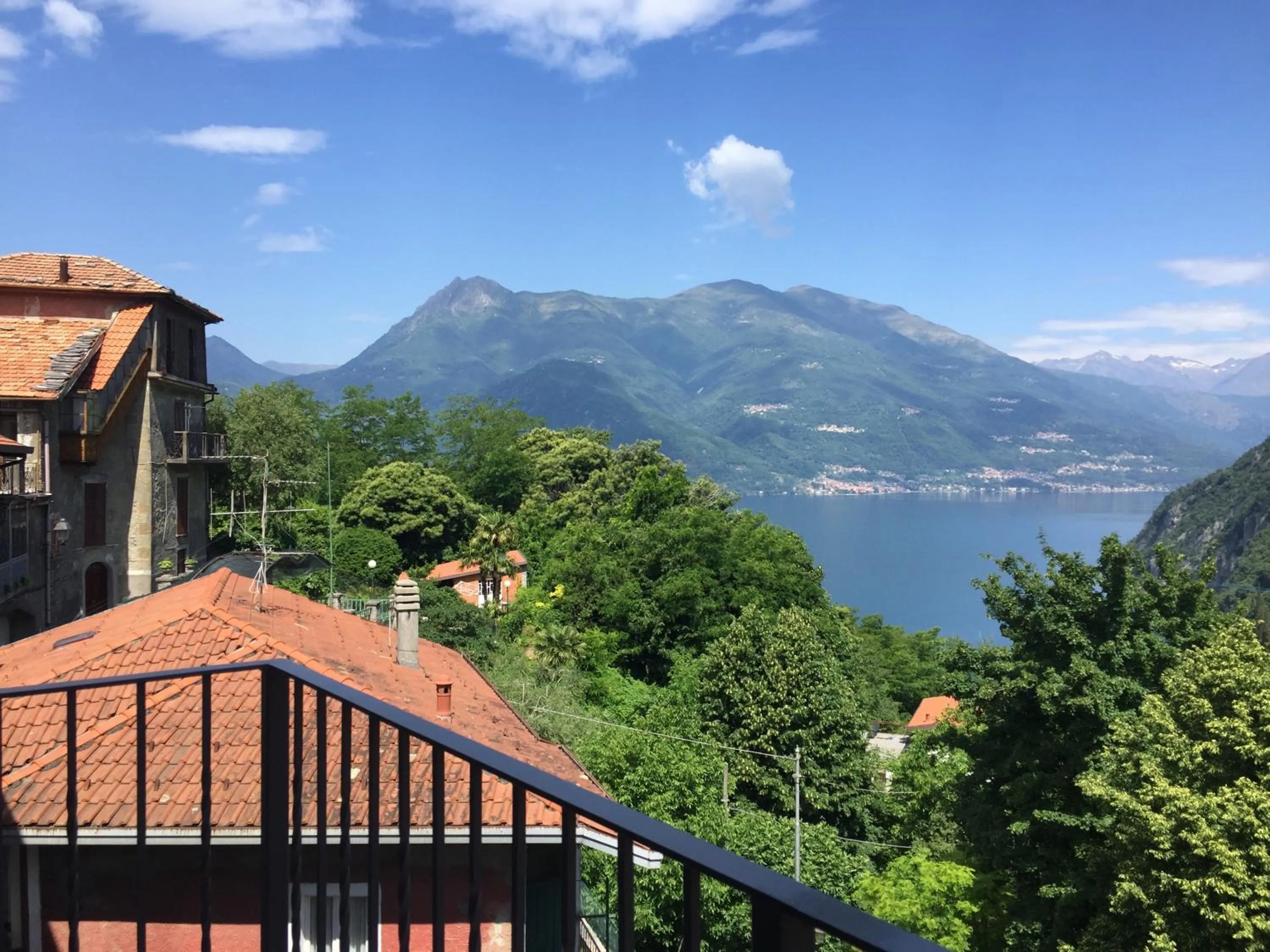 Lake view in Castello di Vezio in the Village