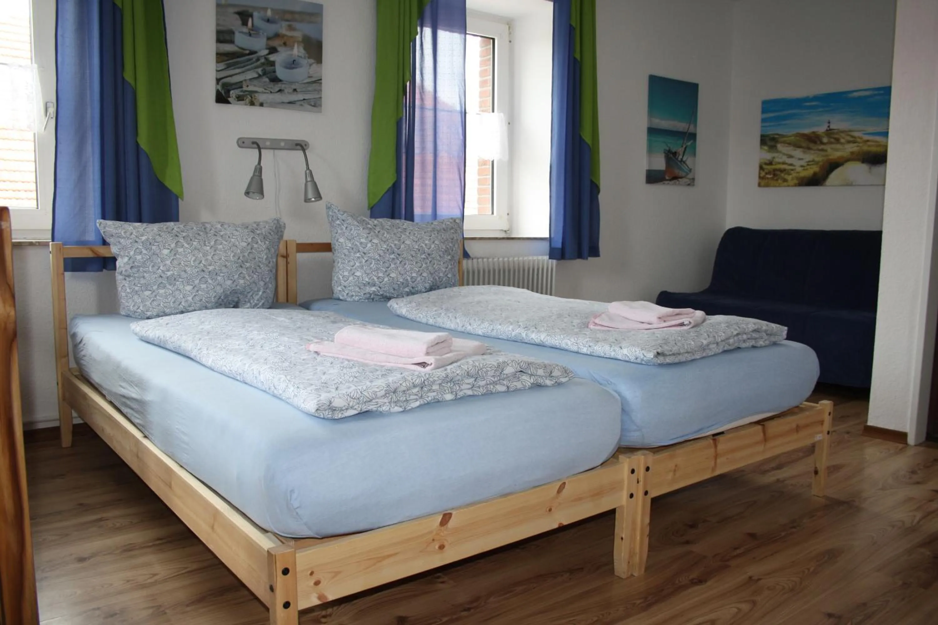 Decorative detail, Bed in Apartmenthaus Seestern