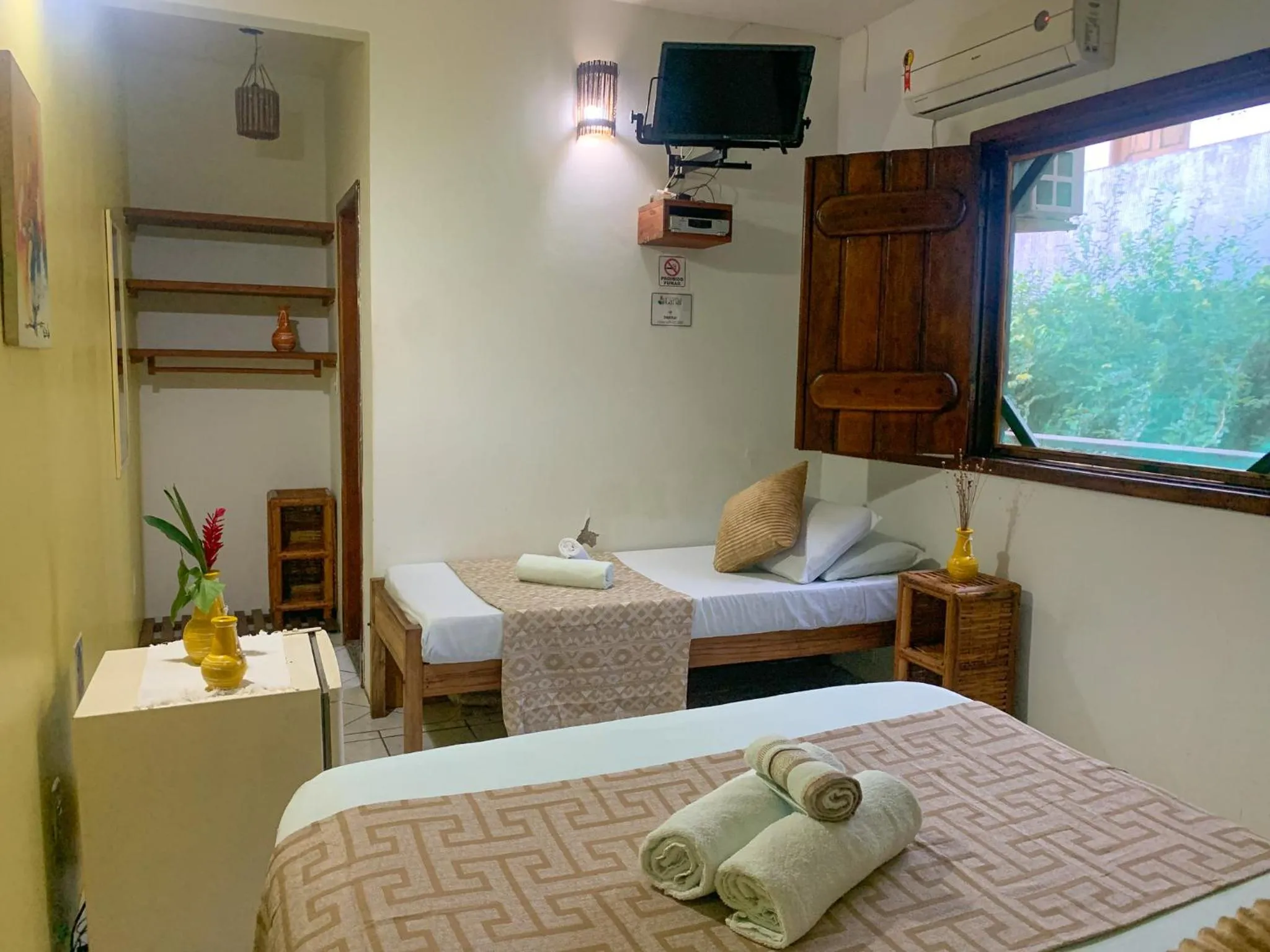 Bed in Pousada Lanai