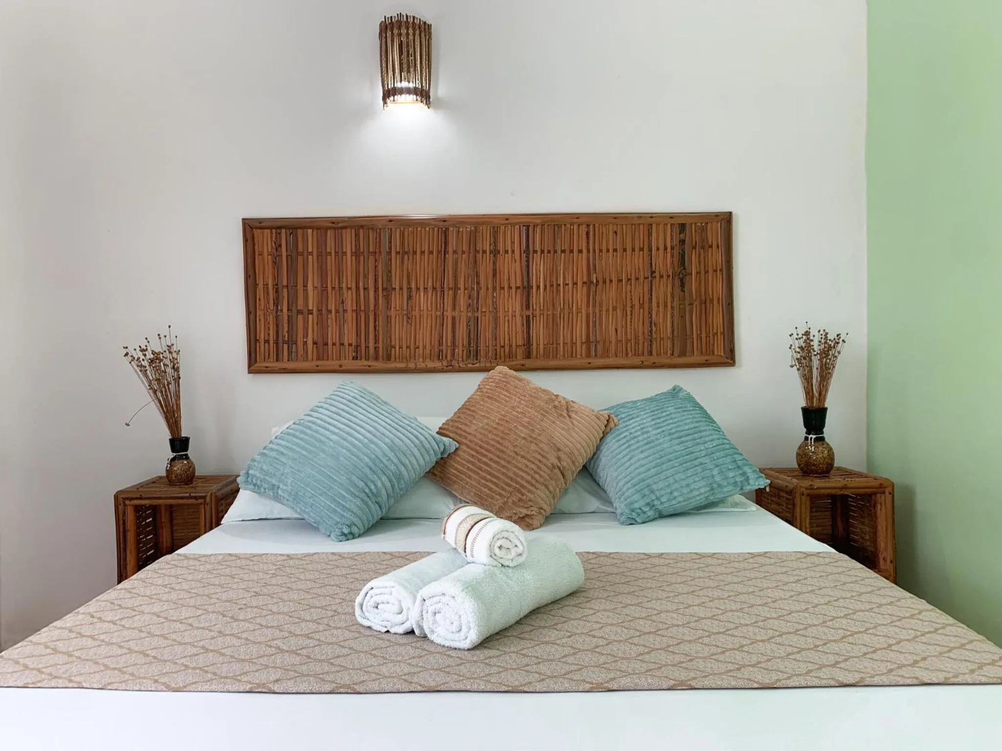 Bed in Pousada Lanai