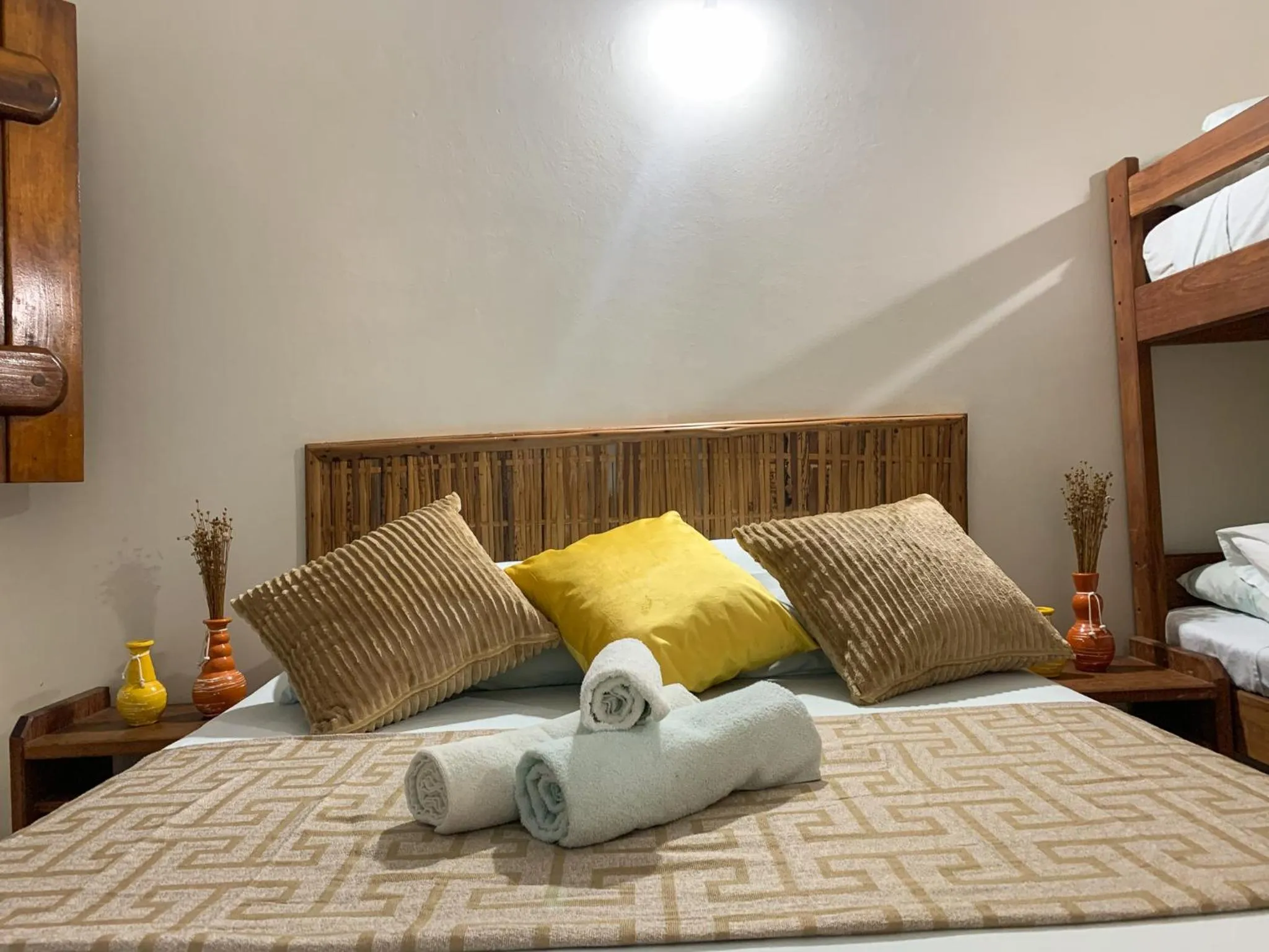 Bed in Pousada Lanai