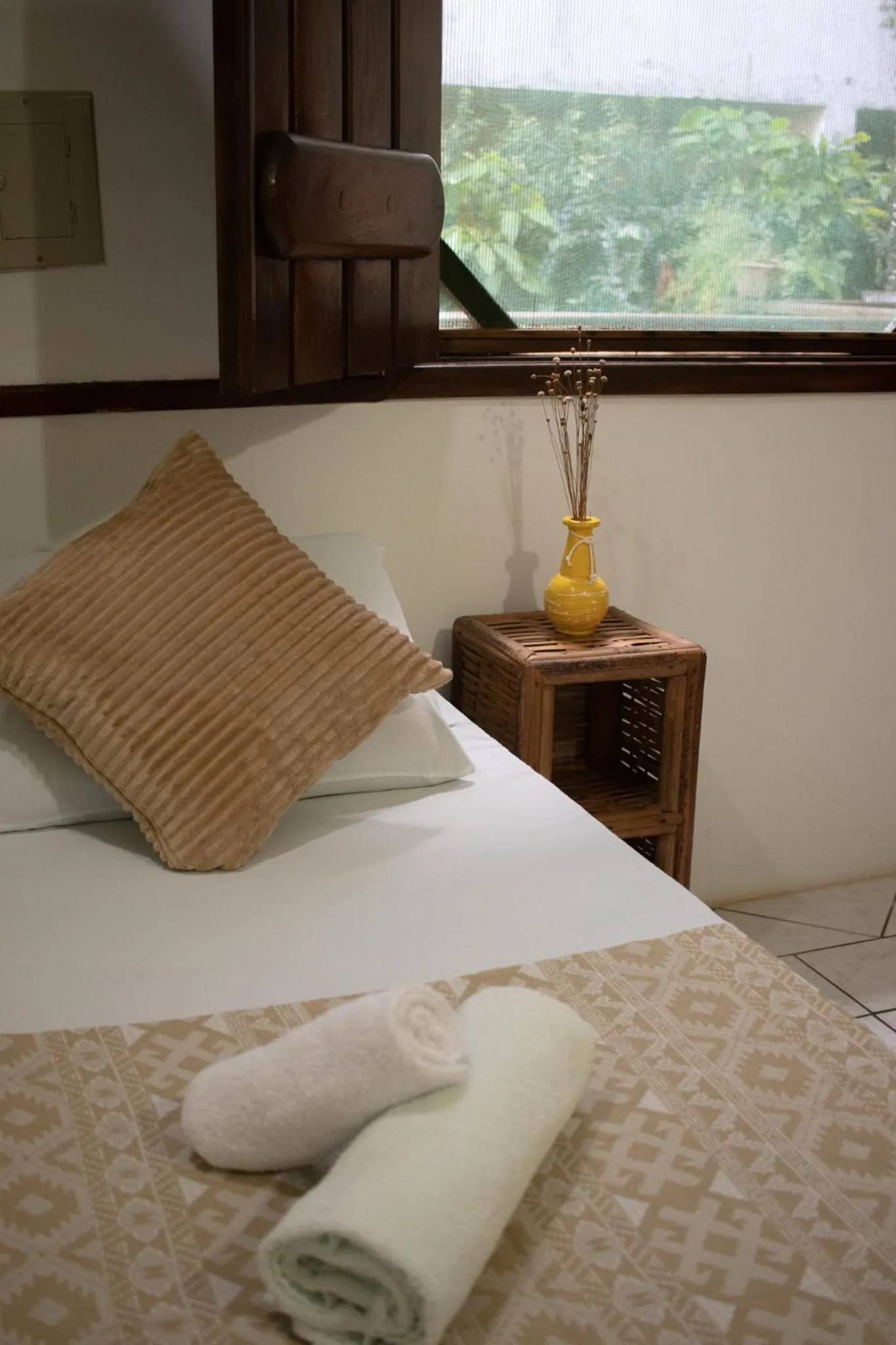 Bed in Pousada Lanai