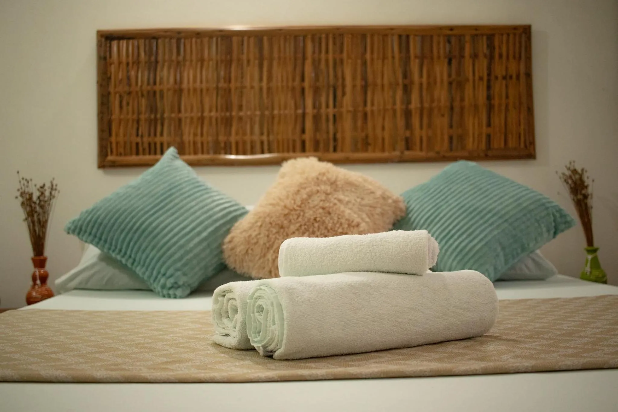 Bed in Pousada Lanai