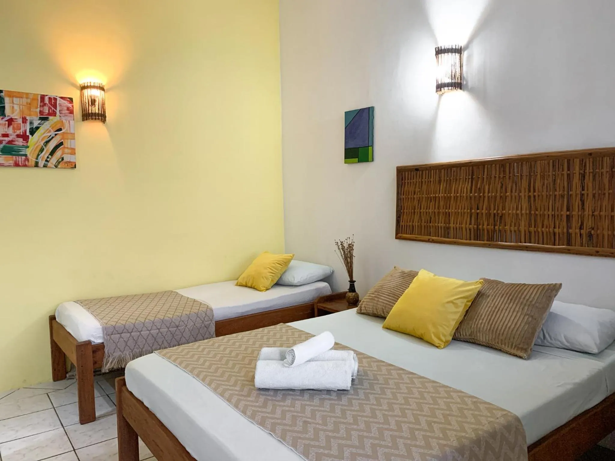 Bed in Pousada Lanai