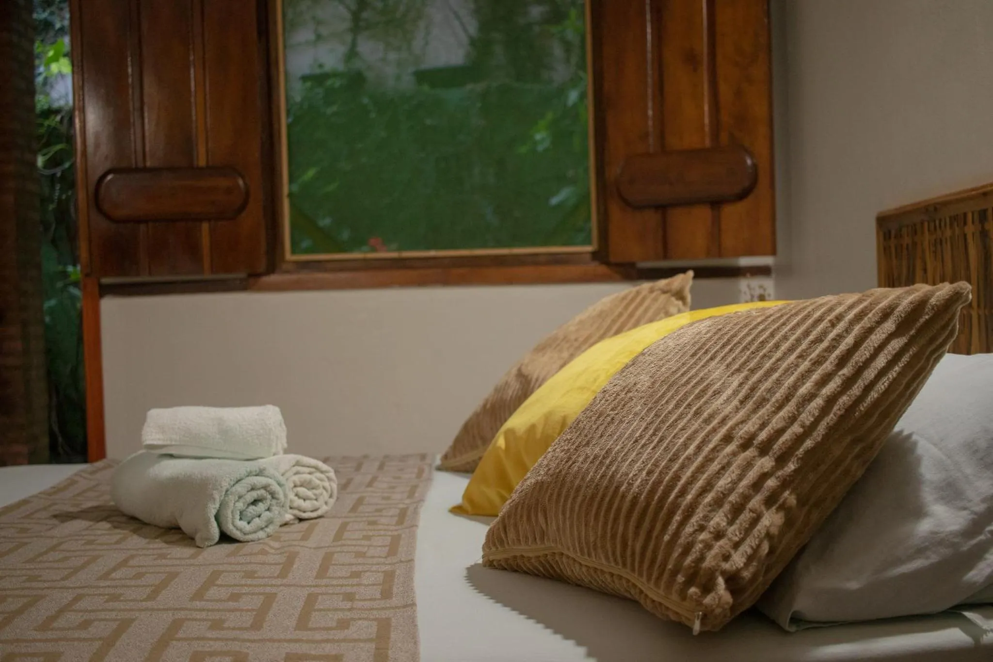 Bed in Pousada Lanai