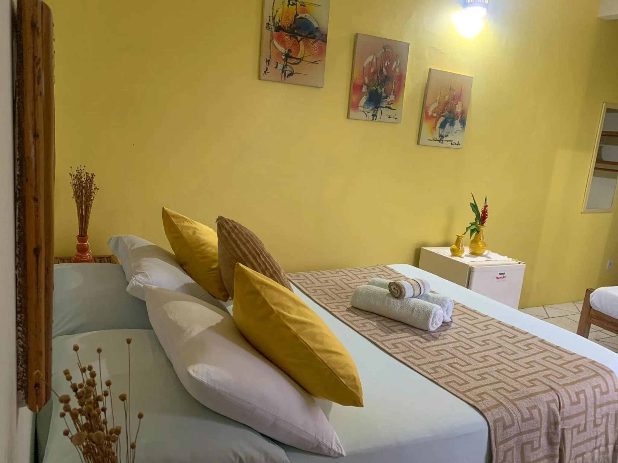 Bed in Pousada Lanai