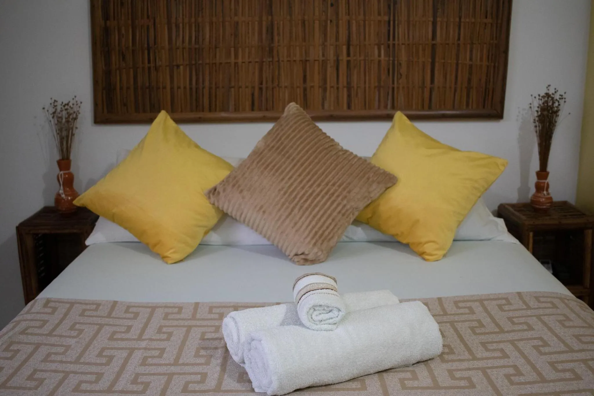 Bed in Pousada Lanai