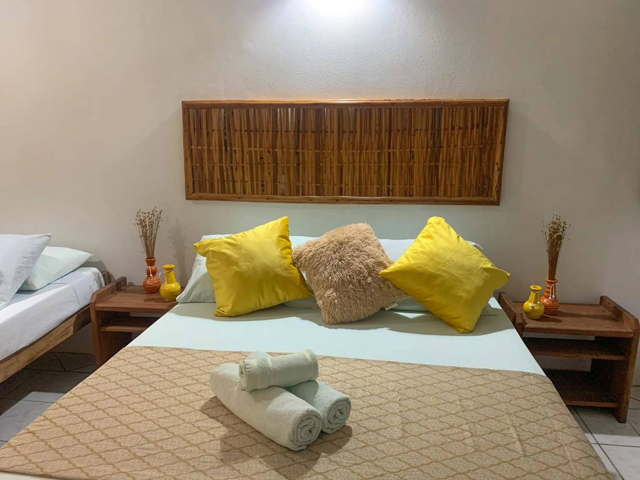 Bed in Pousada Lanai