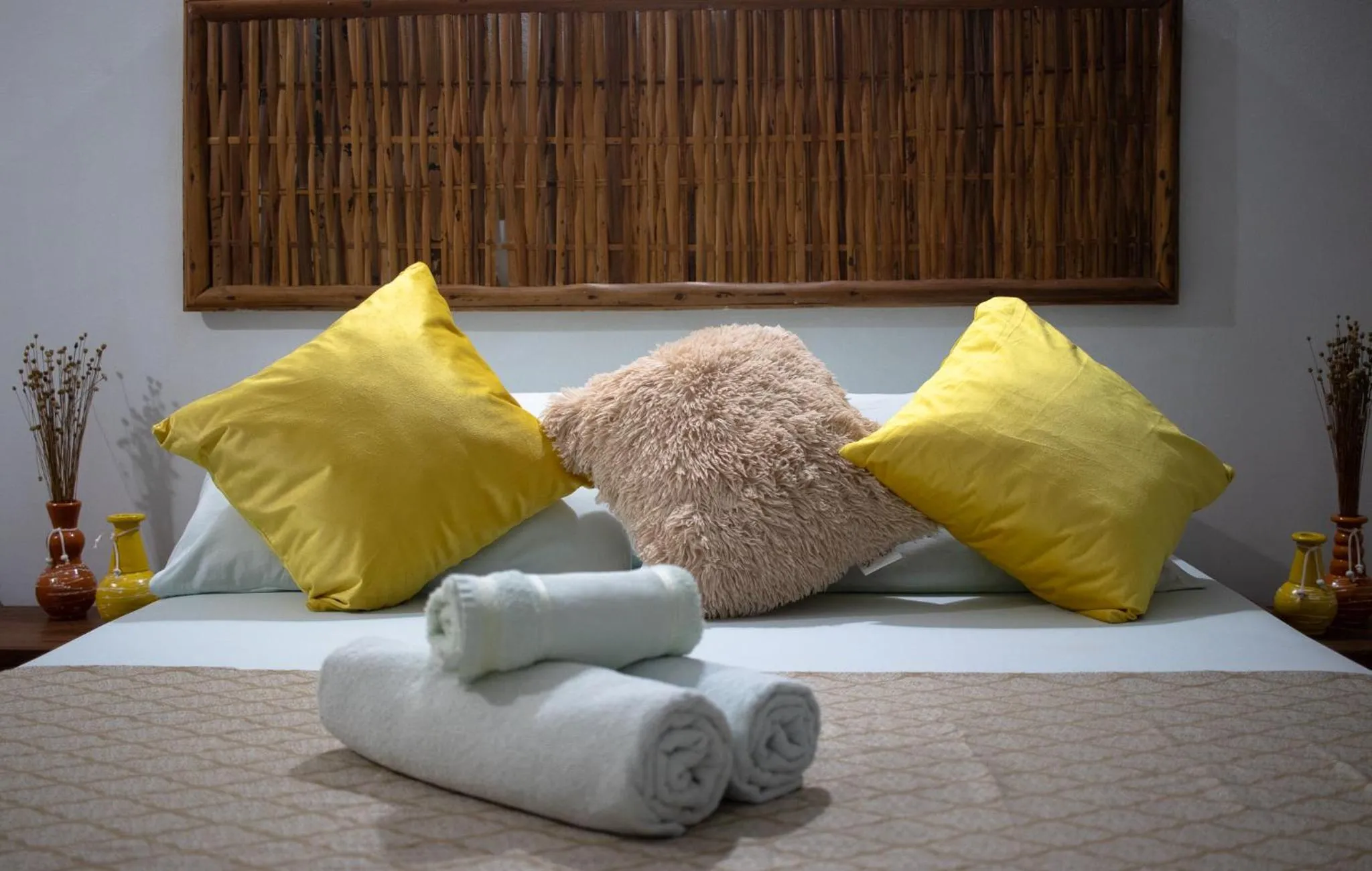 Bed in Pousada Lanai