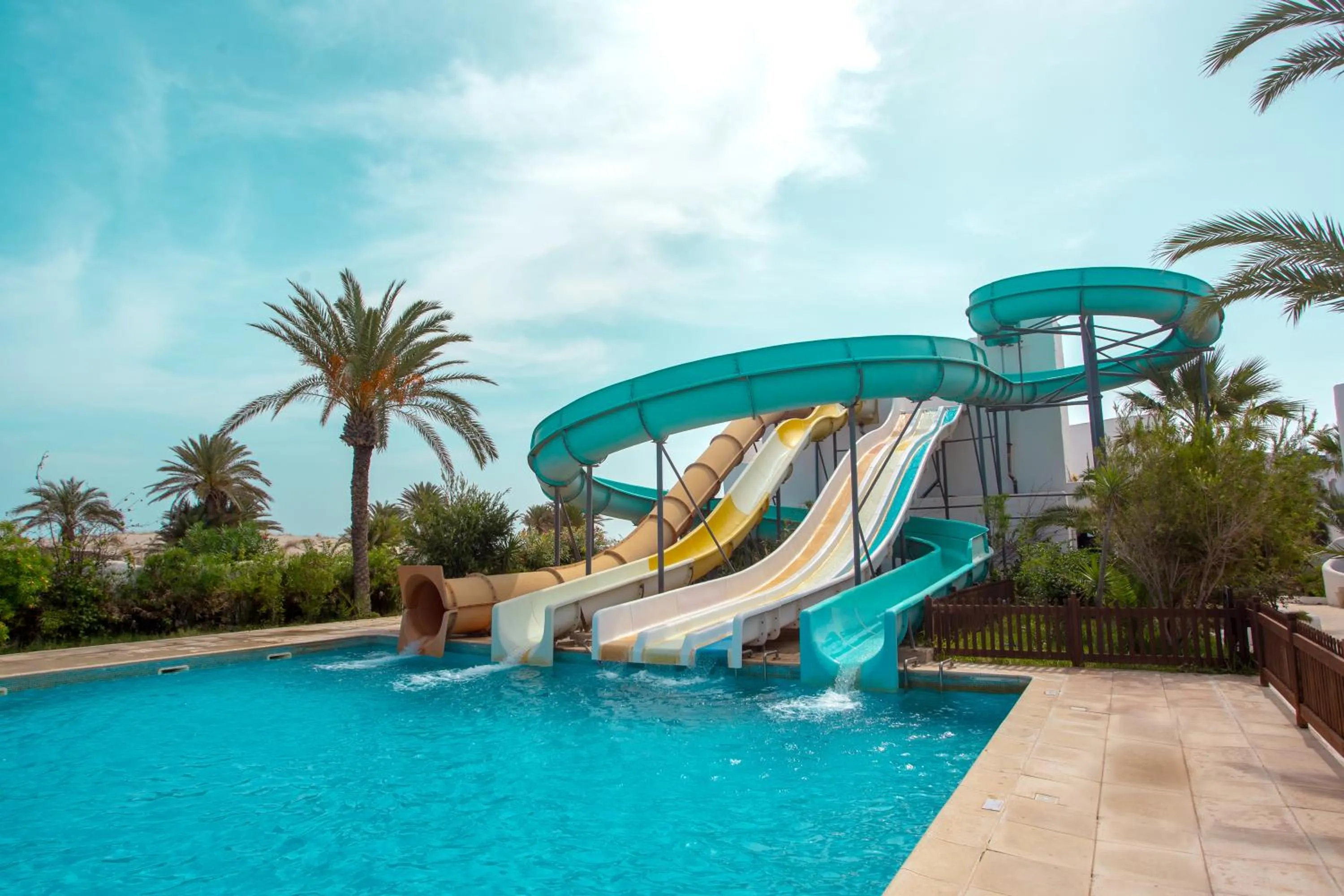 Aqua park in Fiesta Beach Djerba