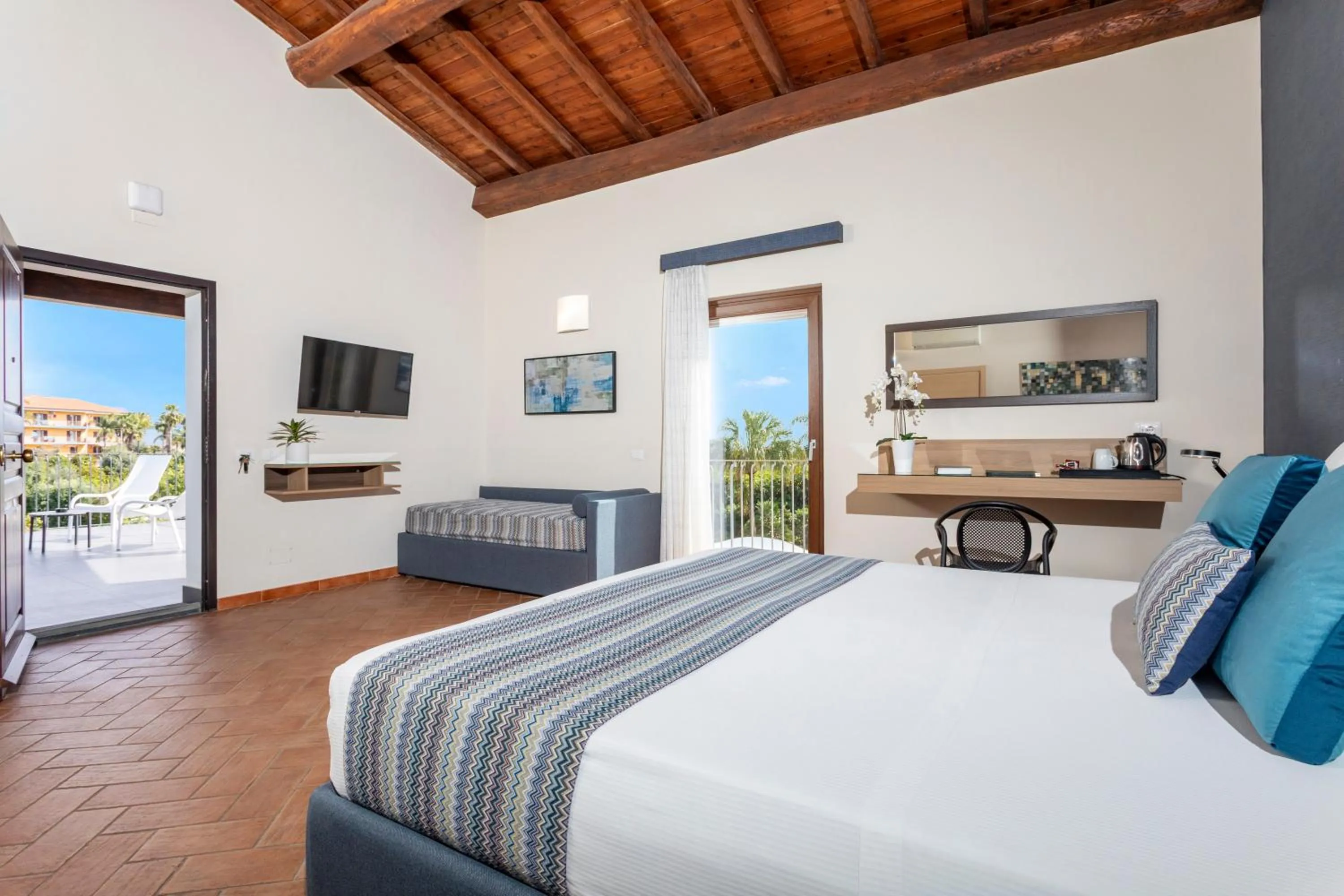 Bedroom, Bed in Feudogrande Bio Relais Hotel