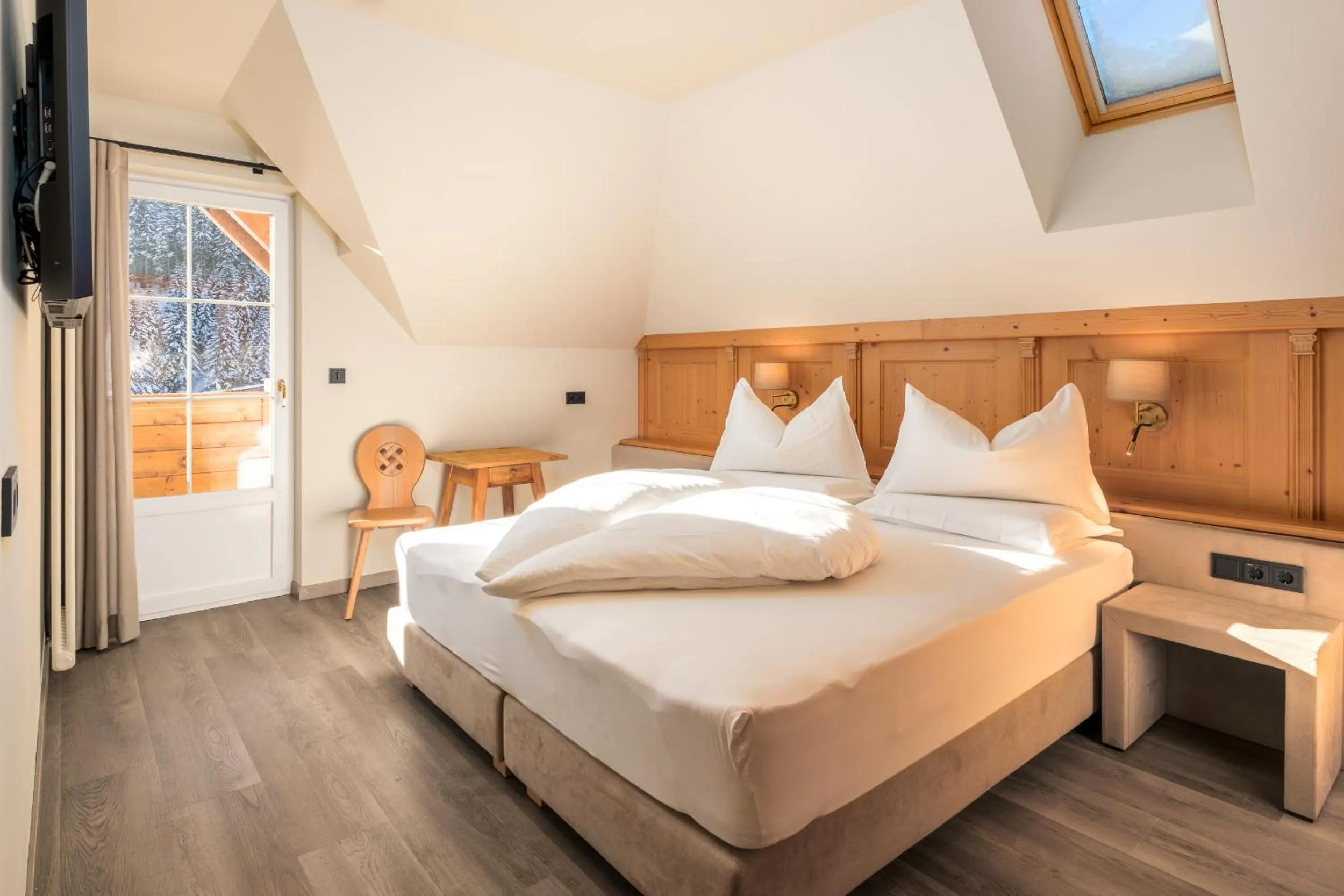 Bed in Wellness Residence Villa Leck