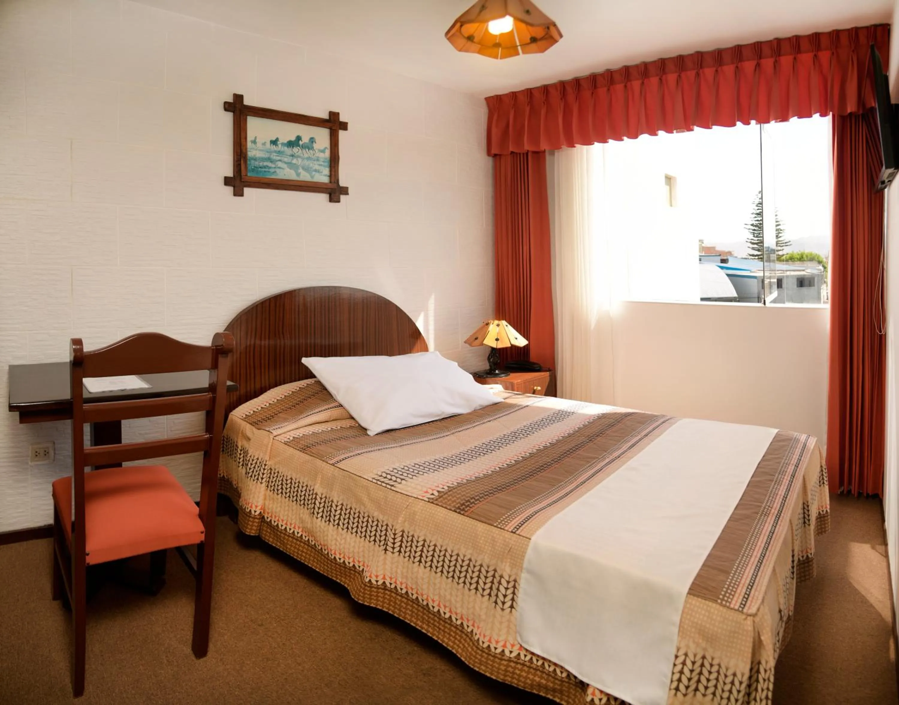 Bed in Hotel Benavides