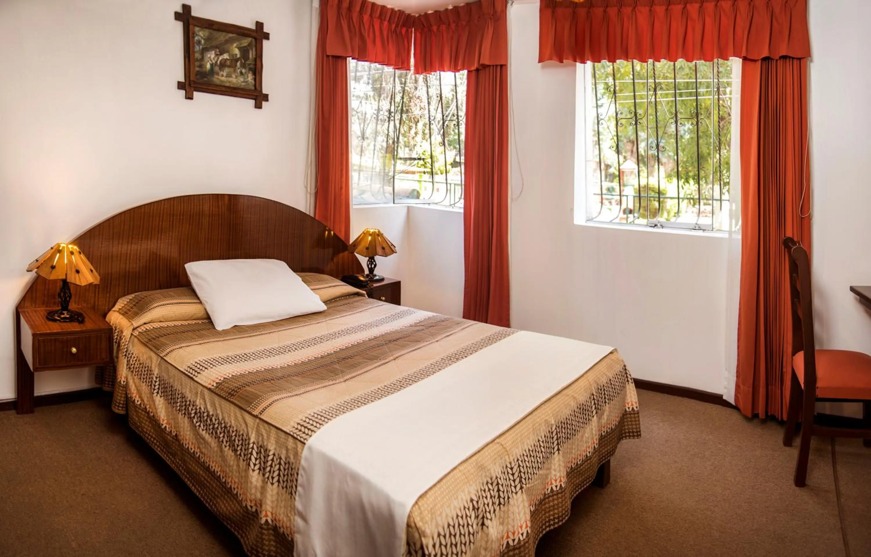 Bed in Hotel Benavides