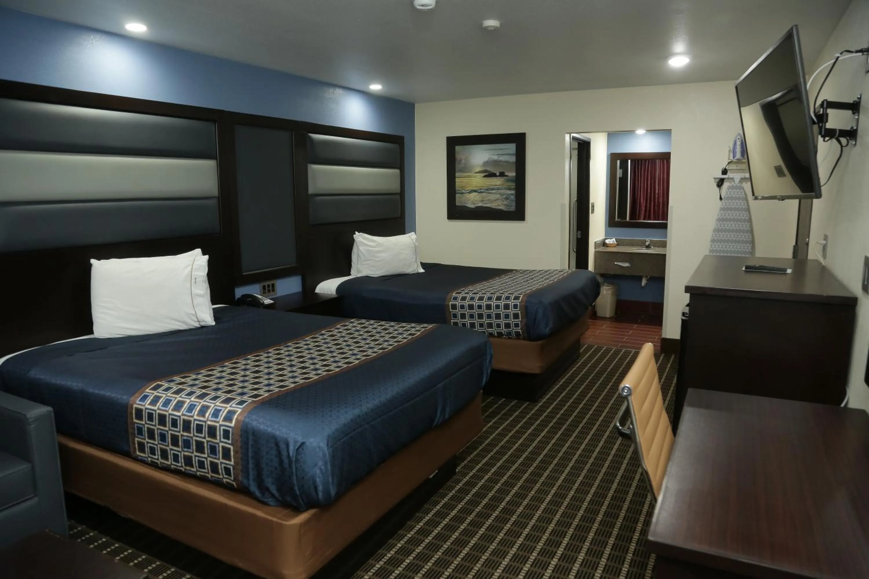 Bed in Theroff's Motel