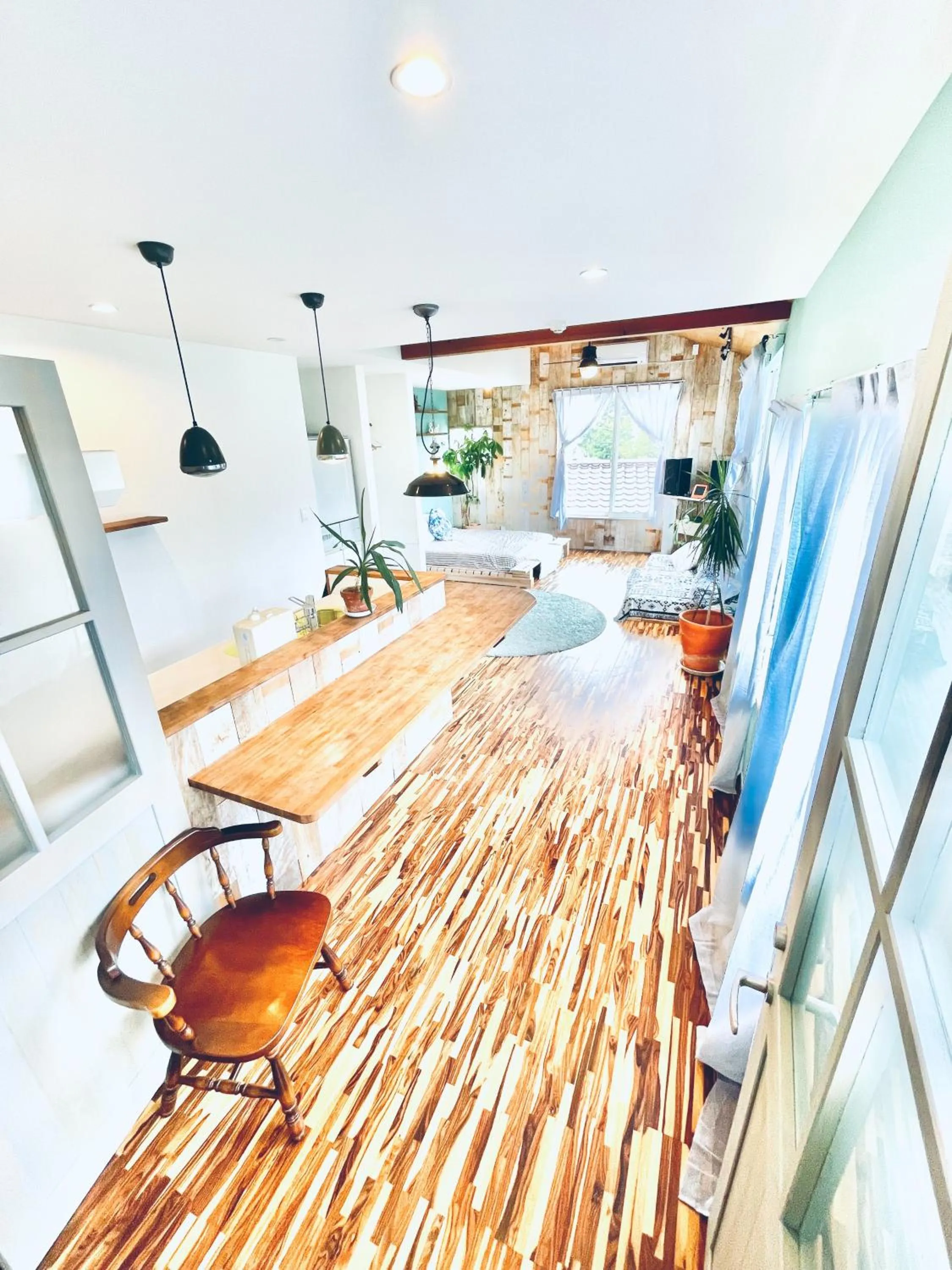 Kitchen or kitchenette in insidey 海から歩いて10分 walk from the sea Tatadobeach Iritabeach 10min