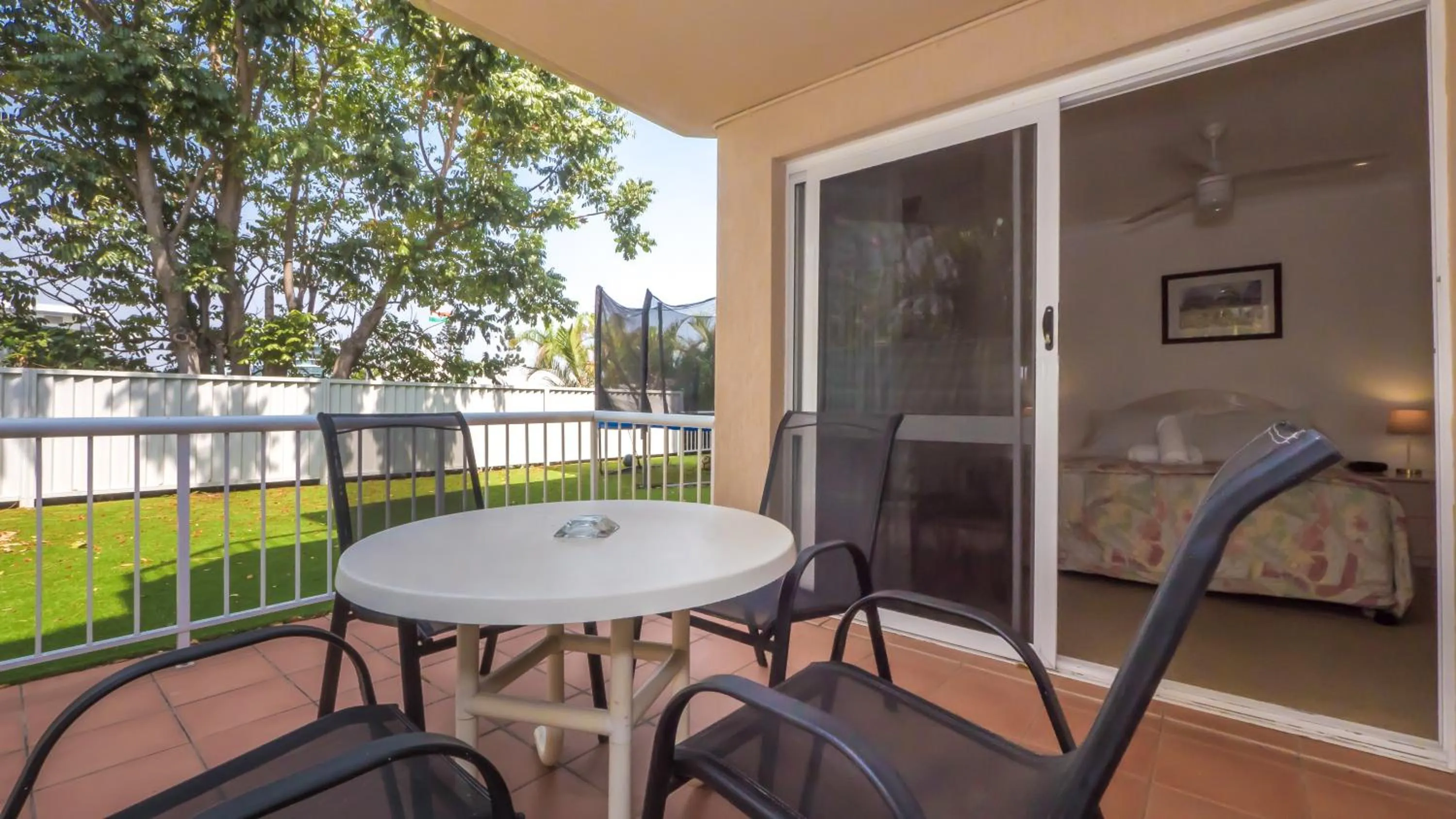 Patio in Jubilee Views Holiday Apartments