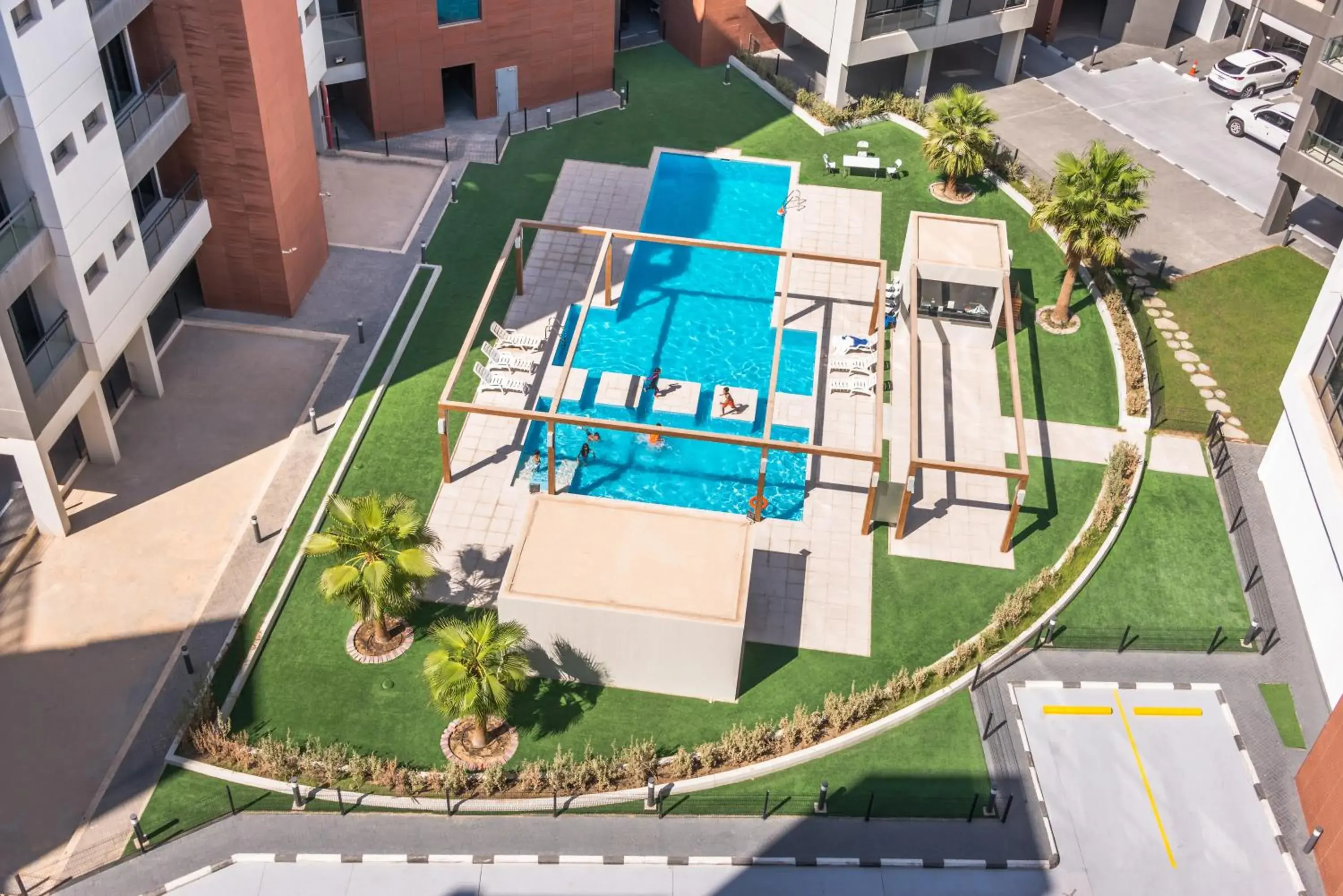 Pool view in Boudl Al Jubail Pool view in Boudl Al Jubail