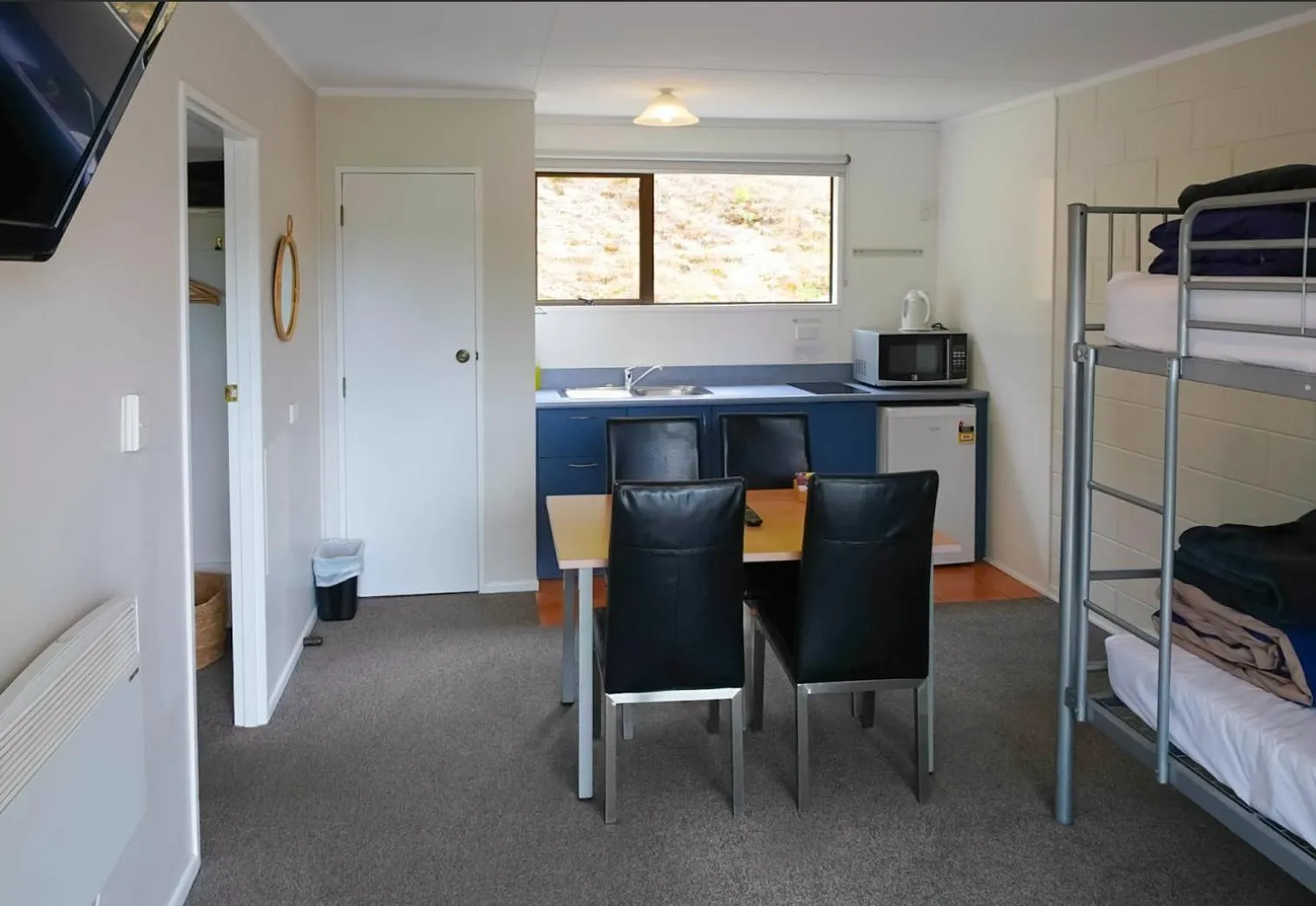 Bed in Mt Aspiring Holiday Park