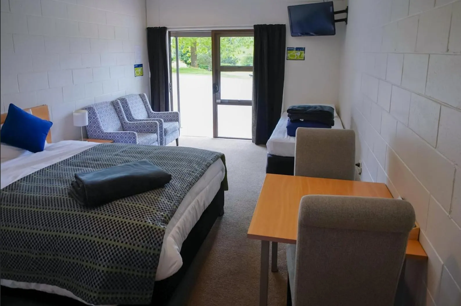 Bed in Mt Aspiring Holiday Park