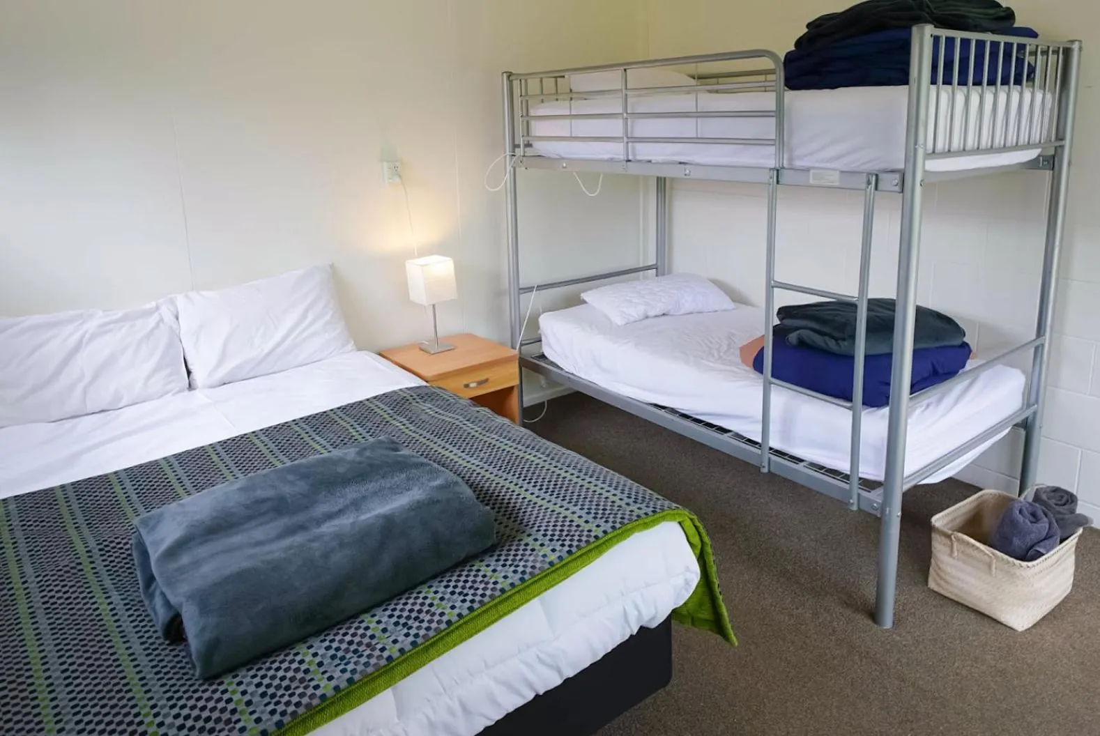 Bed in Mt Aspiring Holiday Park