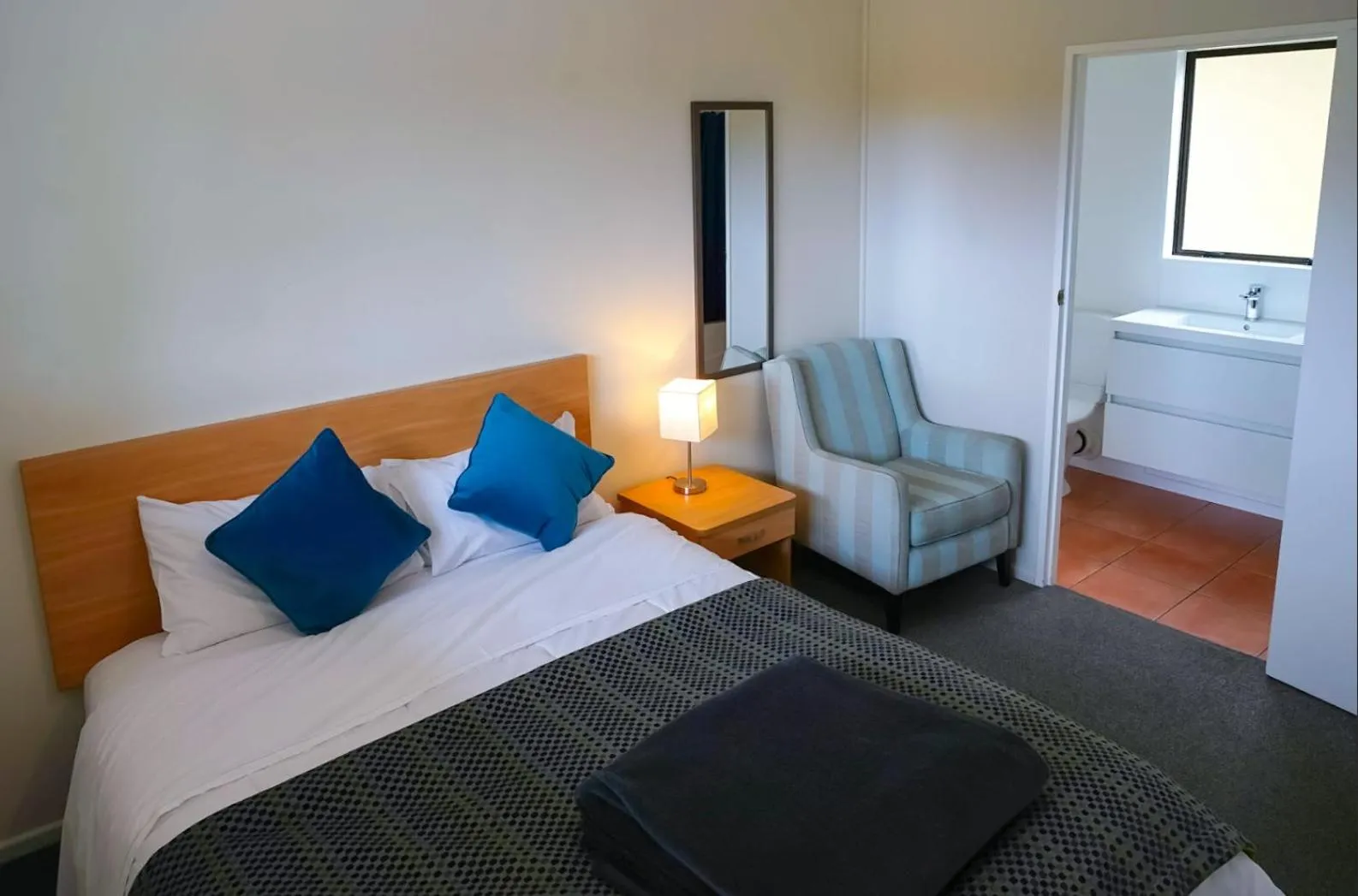 Bed in Mt Aspiring Holiday Park