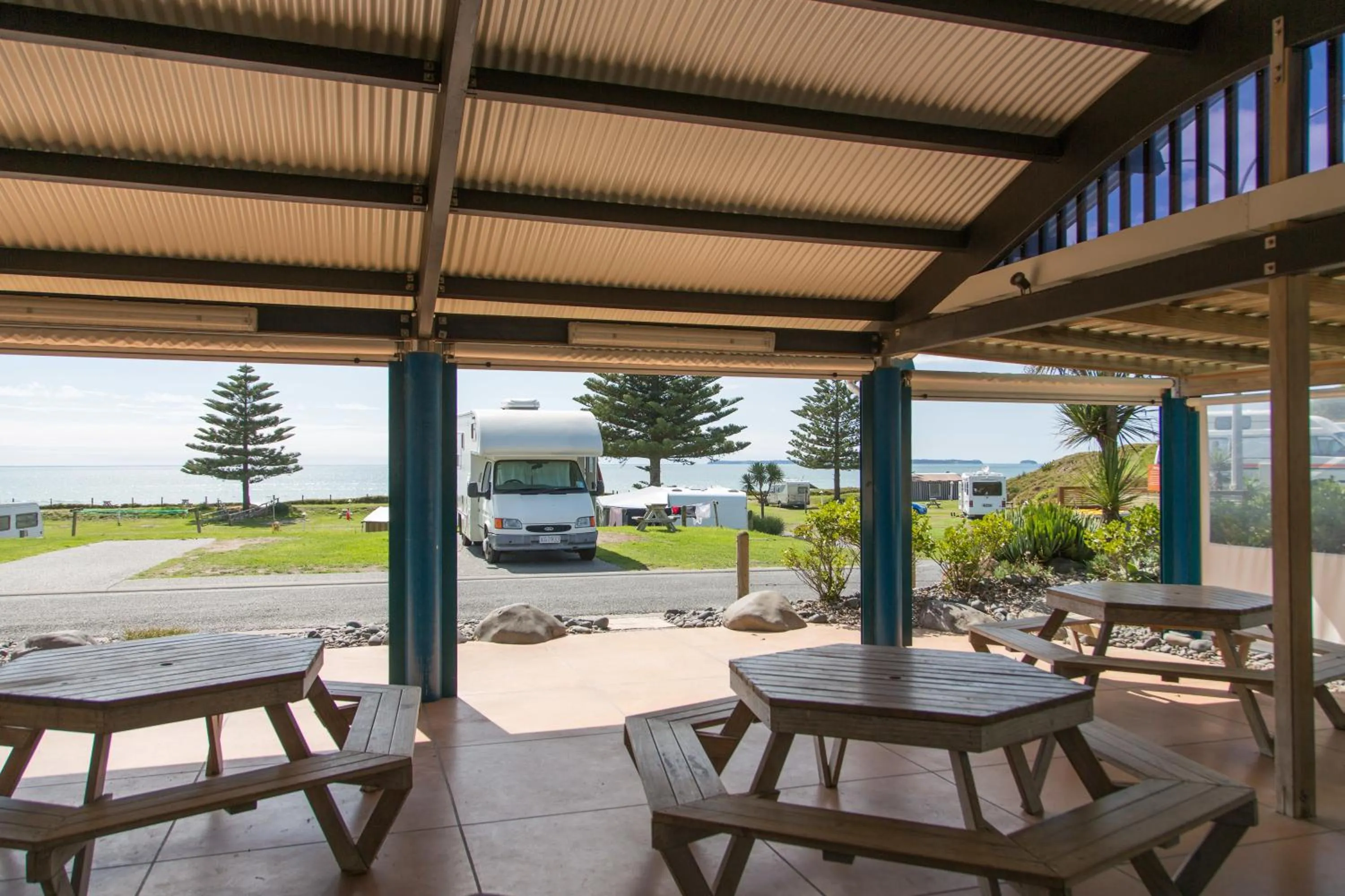 Balcony/Terrace in Tasman Holiday Parks - Papamoa Beach