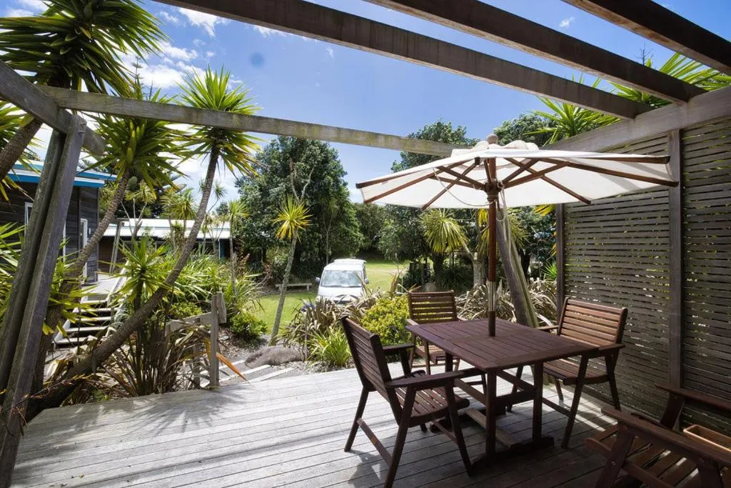 Patio in Tasman Holiday Parks - Papamoa Beach