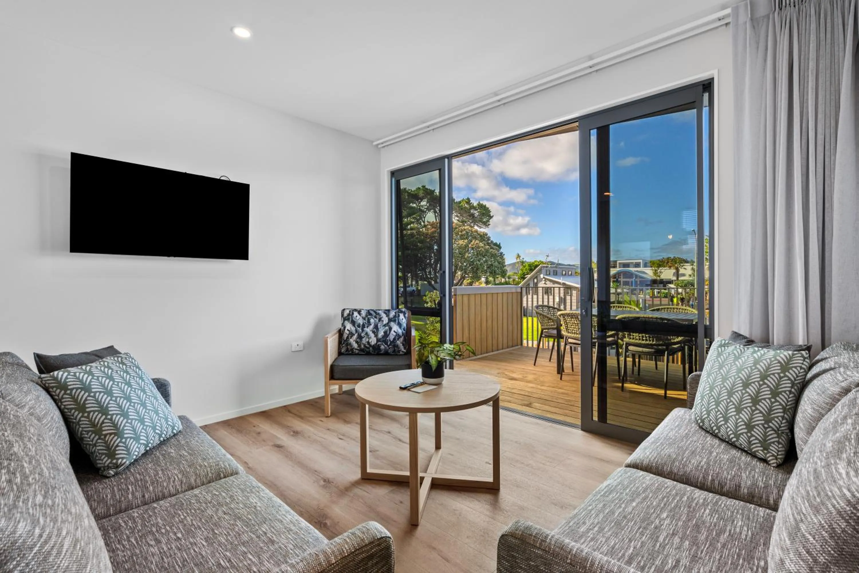Living room in Tasman Holiday Parks - Papamoa Beach