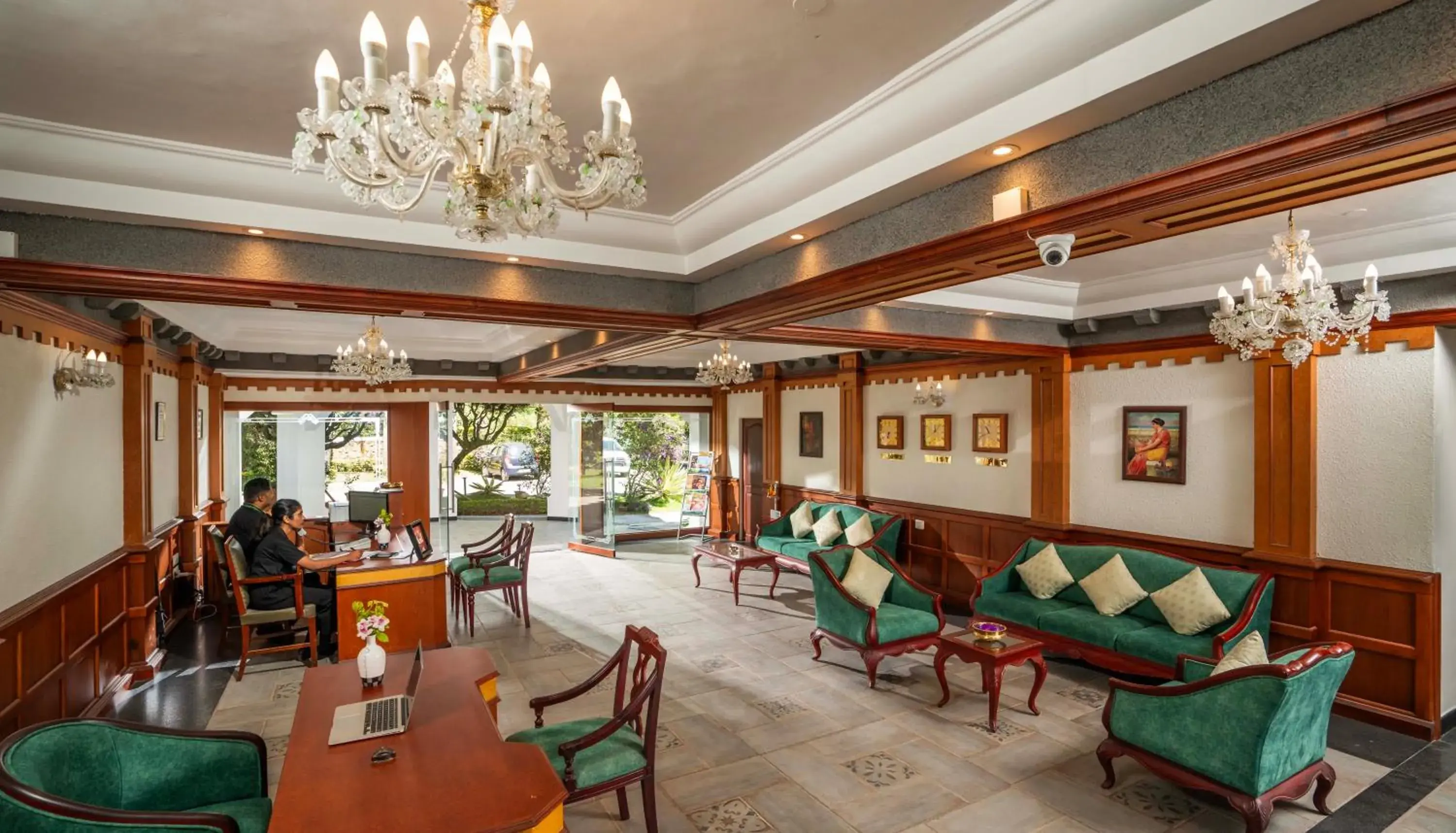 Lobby or reception in Fort Munnar Lobby or reception in Fort Munnar