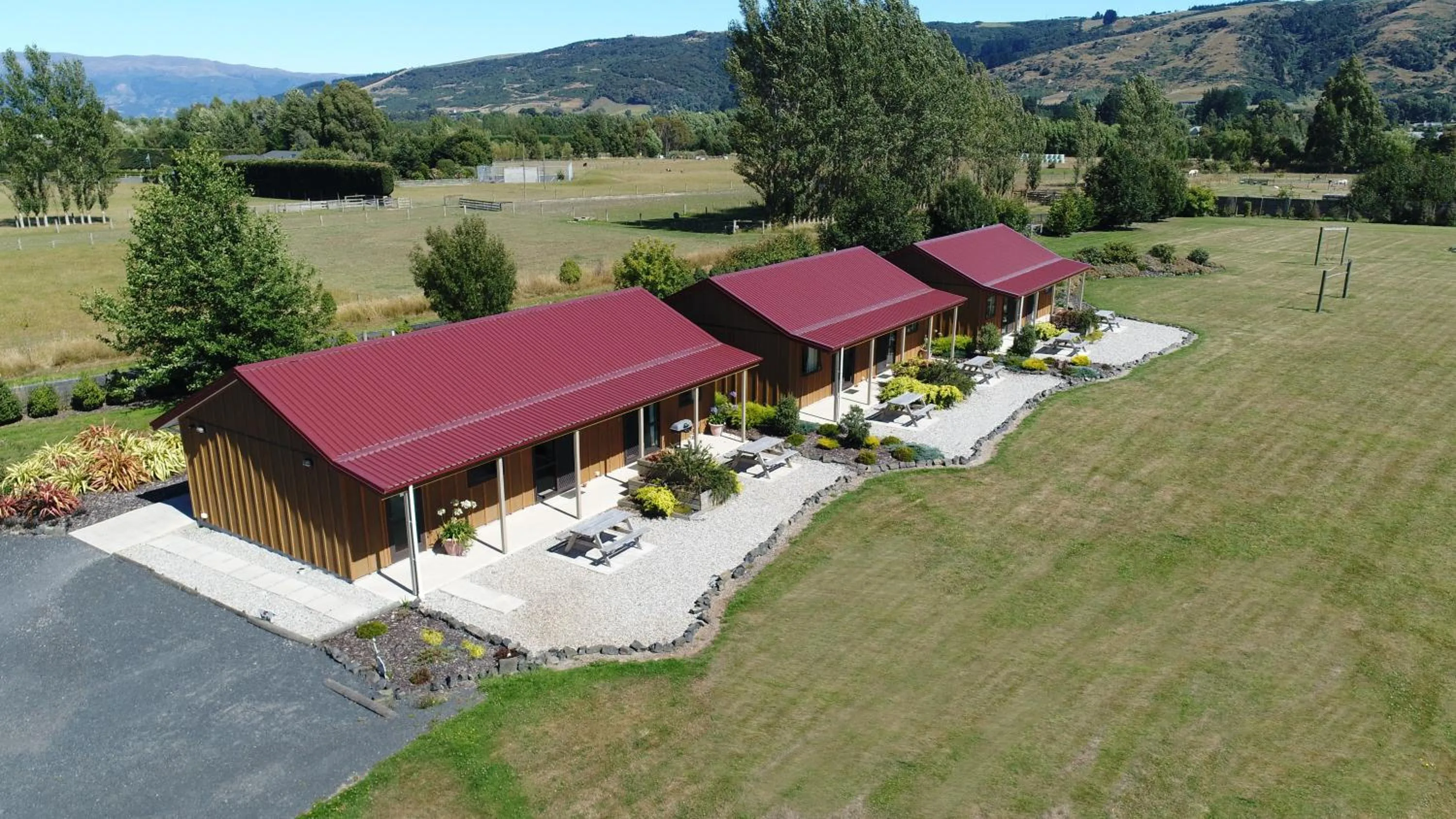 Bird's eye view in Longbourne Lodge Motel Mosgiel