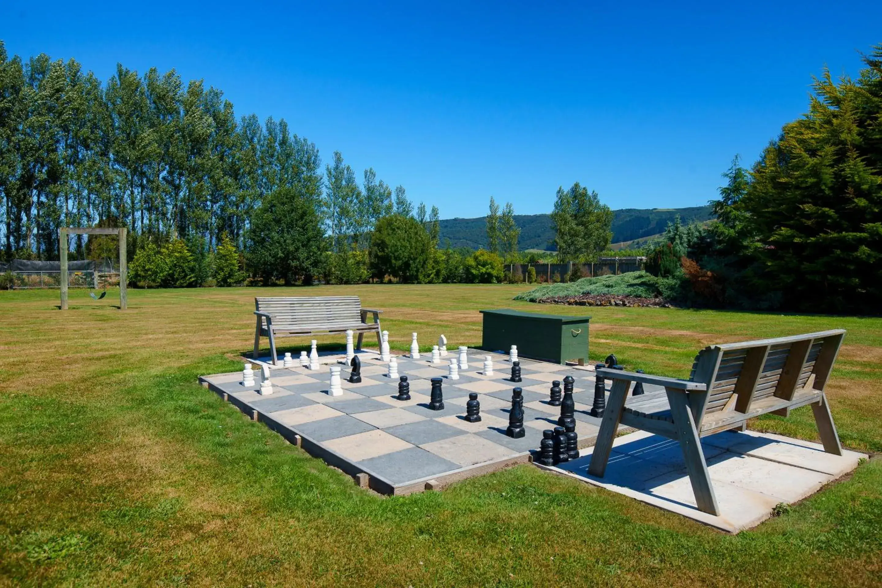 Children play ground in Longbourne Lodge Motel Mosgiel Children play ground in Longbourne Lodge Motel Mosgiel