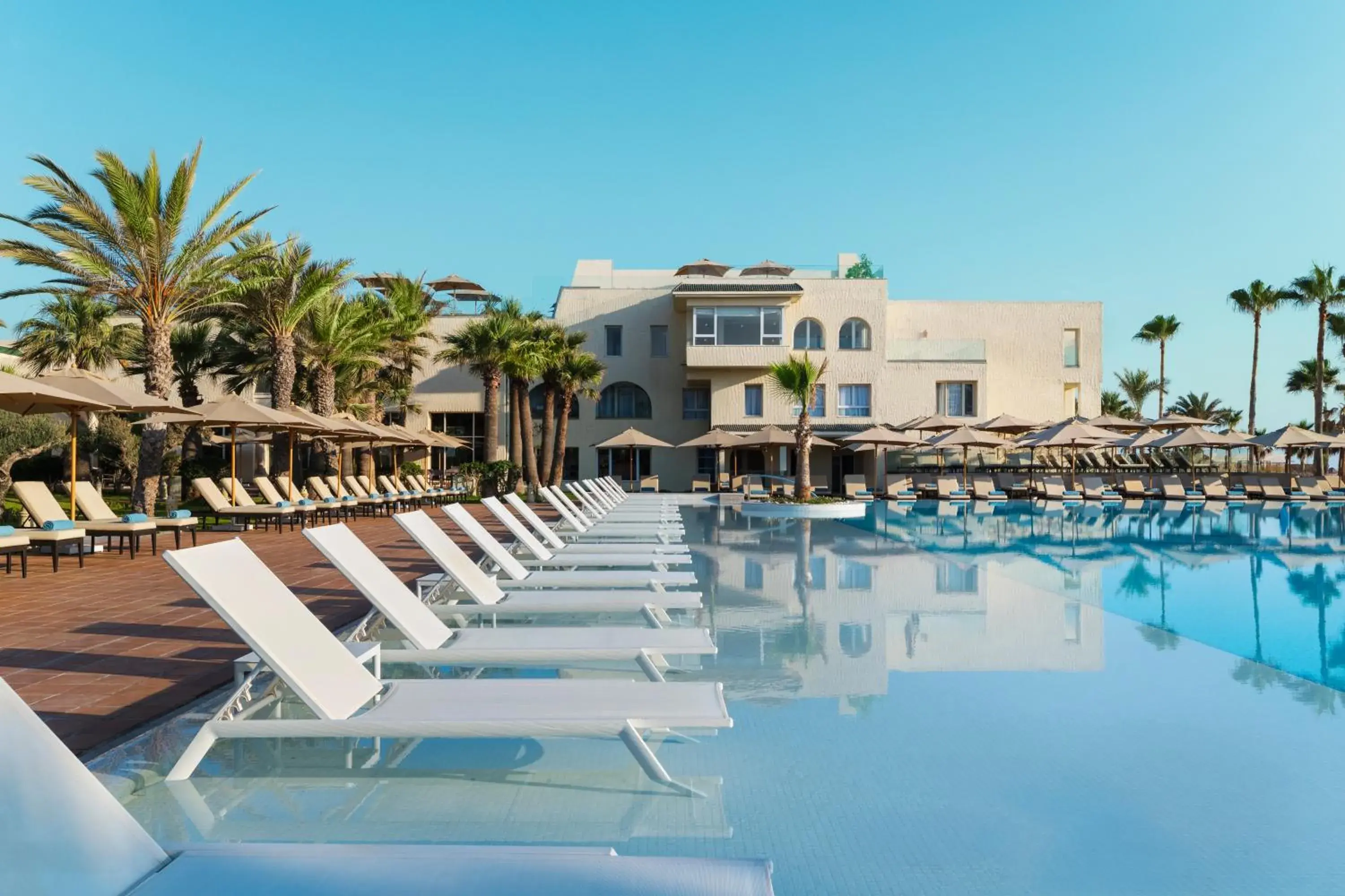 Pool view in Iberostar Selection Eolia Djerba Pool view in Iberostar Selection Eolia Djerba