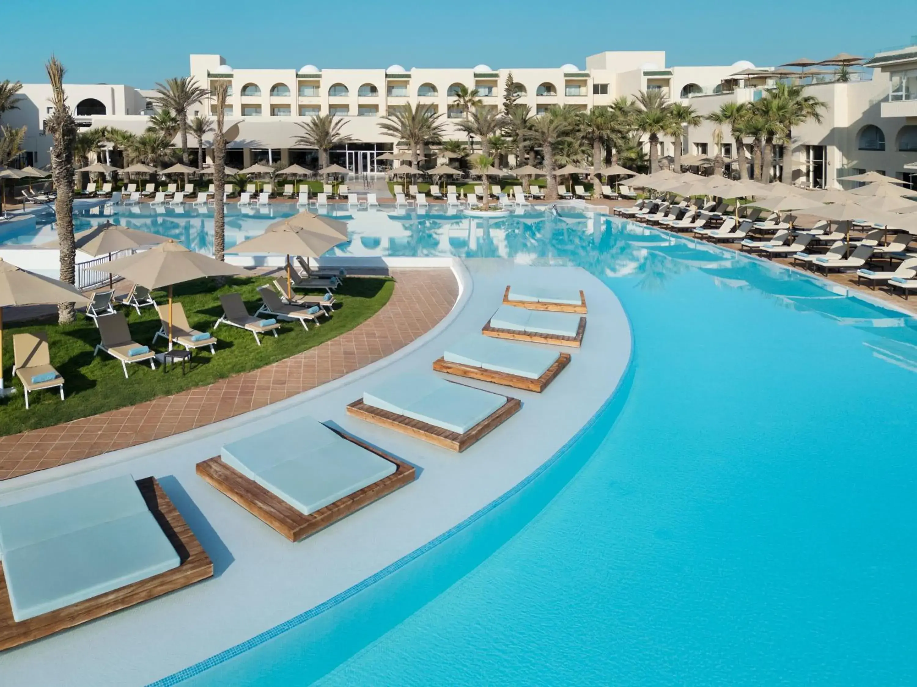 Pool view in Iberostar Selection Eolia Djerba Pool view in Iberostar Selection Eolia Djerba