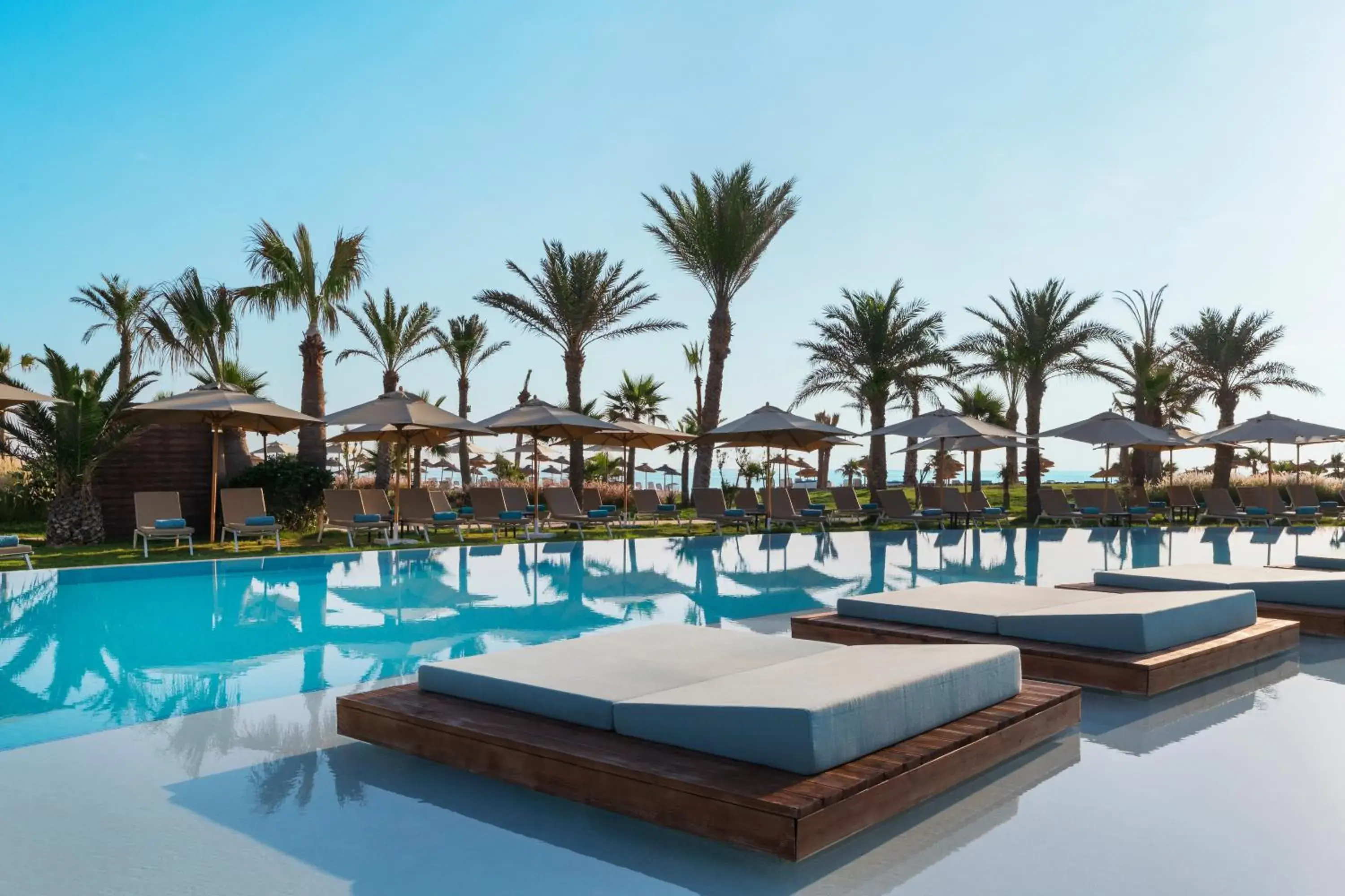 Swimming pool in Iberostar Selection Eolia Djerba Swimming pool in Iberostar Selection Eolia Djerba