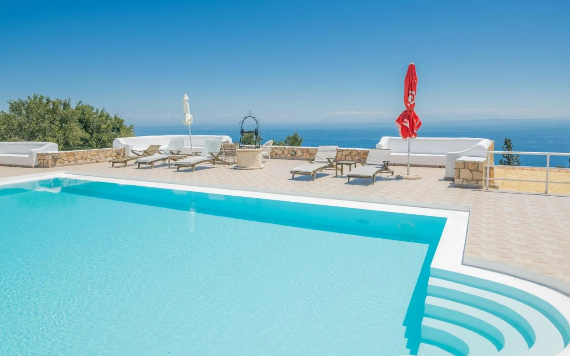 Pool view in Armyra Villas