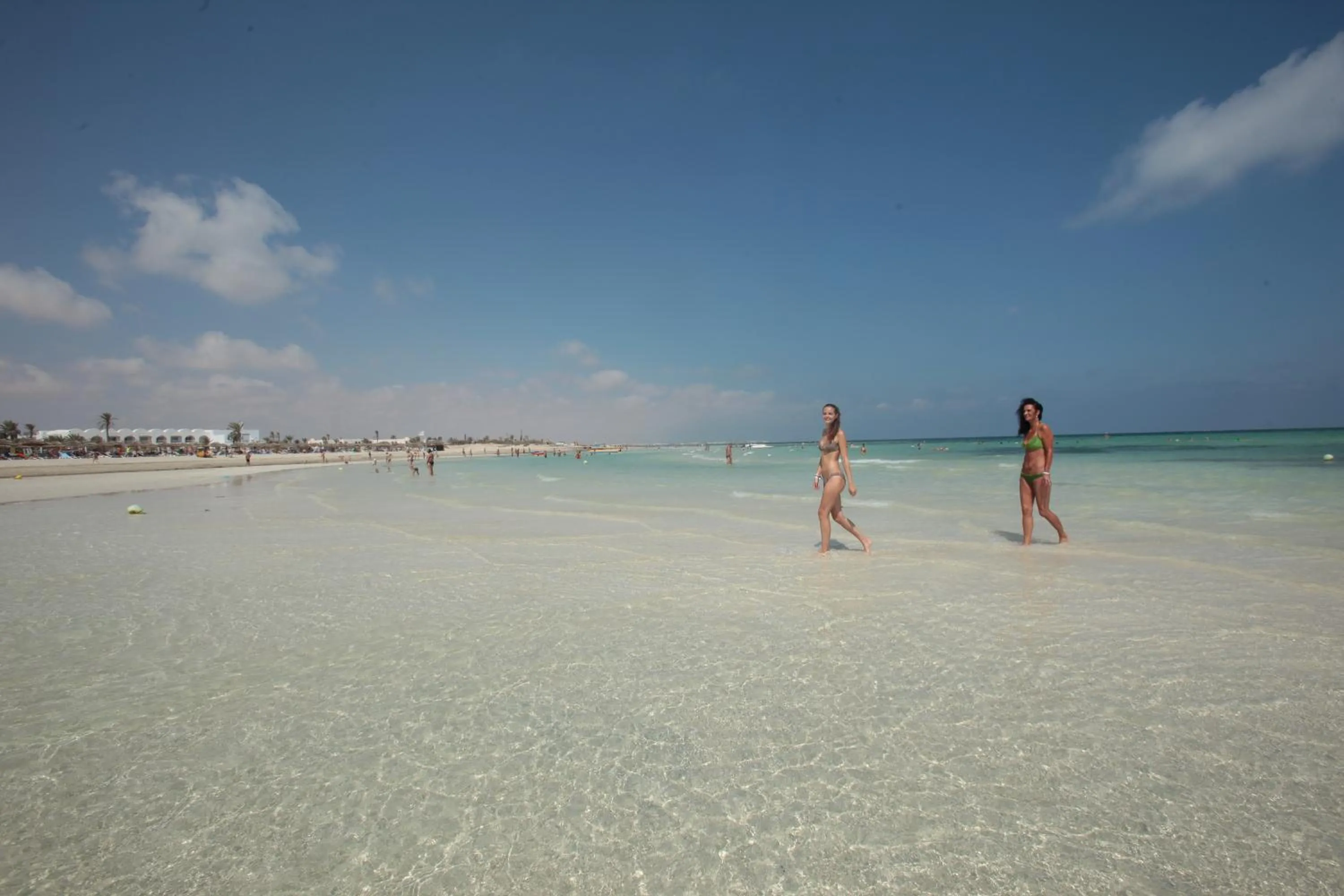 People in Seabel Rym Beach Djerba