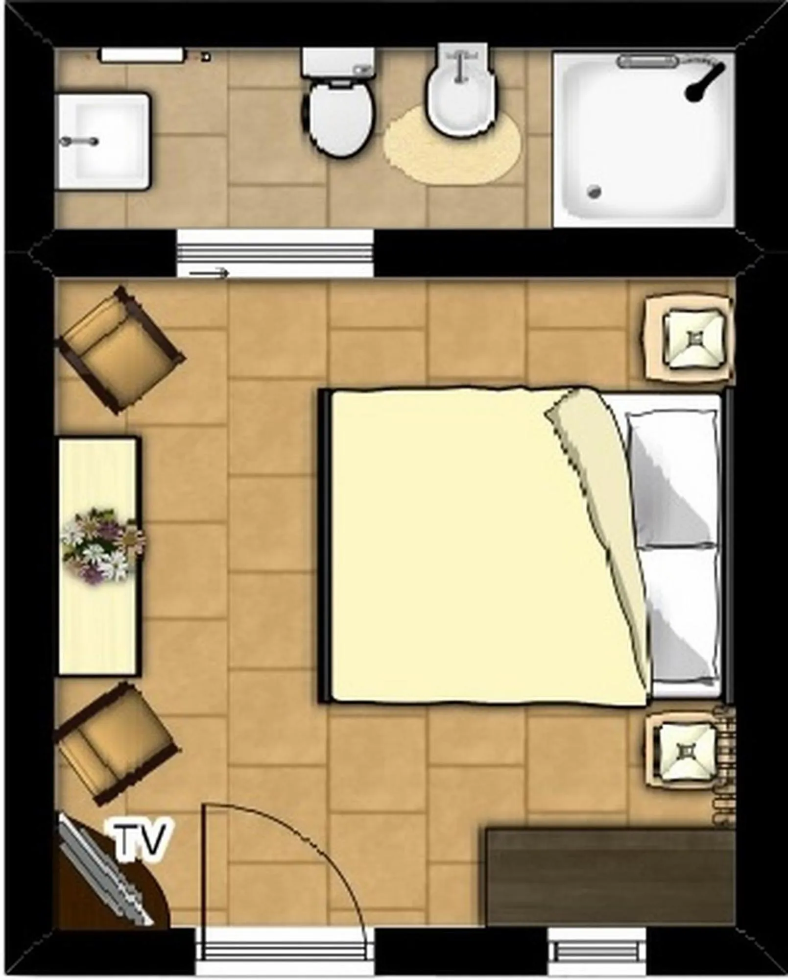 Floor plan in Tipico Resort